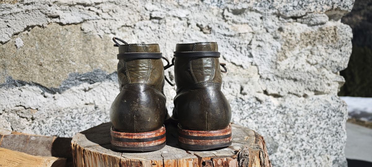 Photo by SimOnthEdge on March 3, 2025 of the Grant Stone Diesel Boot in Incas Jungle Kangaroo.