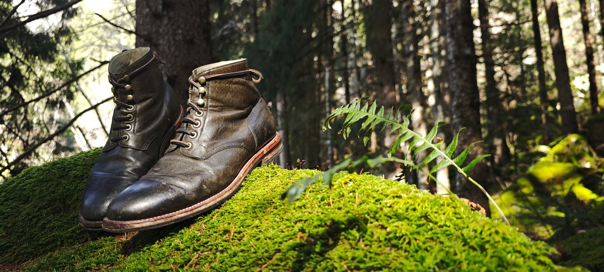Photo by SimOnthEdge on March 24, 2025 of the Grant Stone Diesel Boot in Incas Jungle Kangaroo.