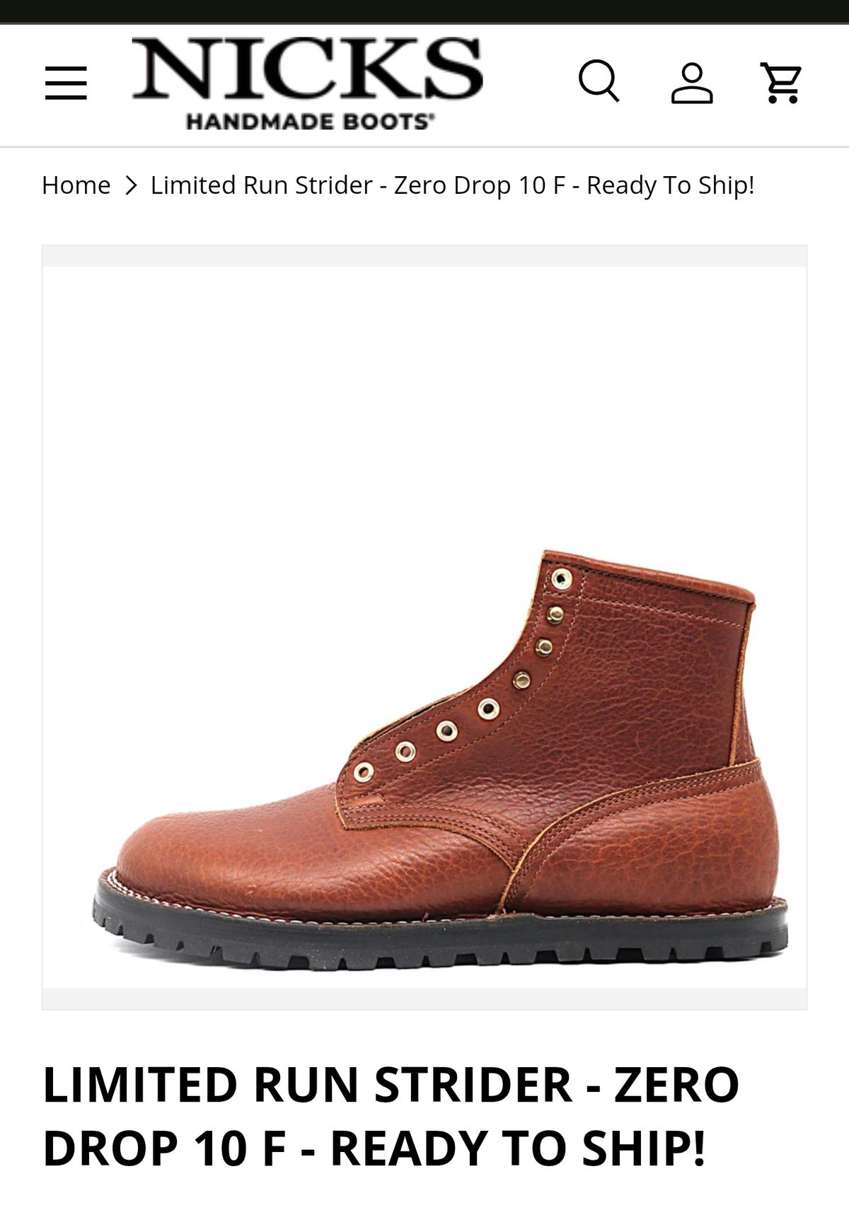 Photo by SimOnthEdge on January 26, 2026 of the Grant Stone Diesel Boot in Incas Jungle Kangaroo.