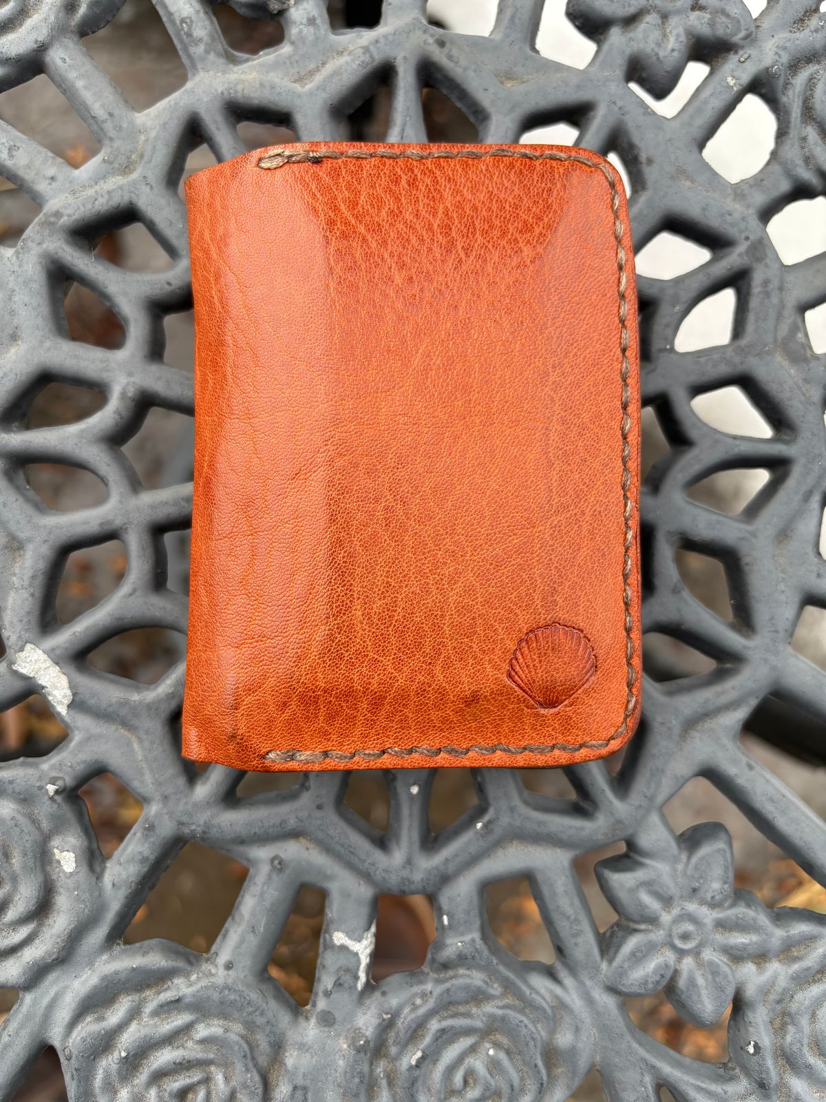 Photo by DWool on February 4, 2026 of the Self-Made Leather Gallery Card Holder in Italian Chrome Tan.