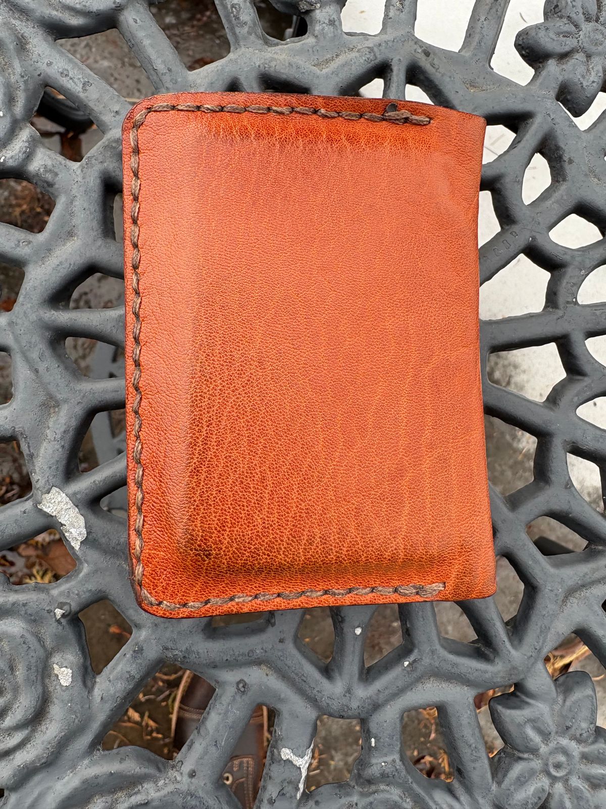 Photo by DWool on February 4, 2026 of the Self-Made Leather Gallery Card Holder in Italian Chrome Tan.
