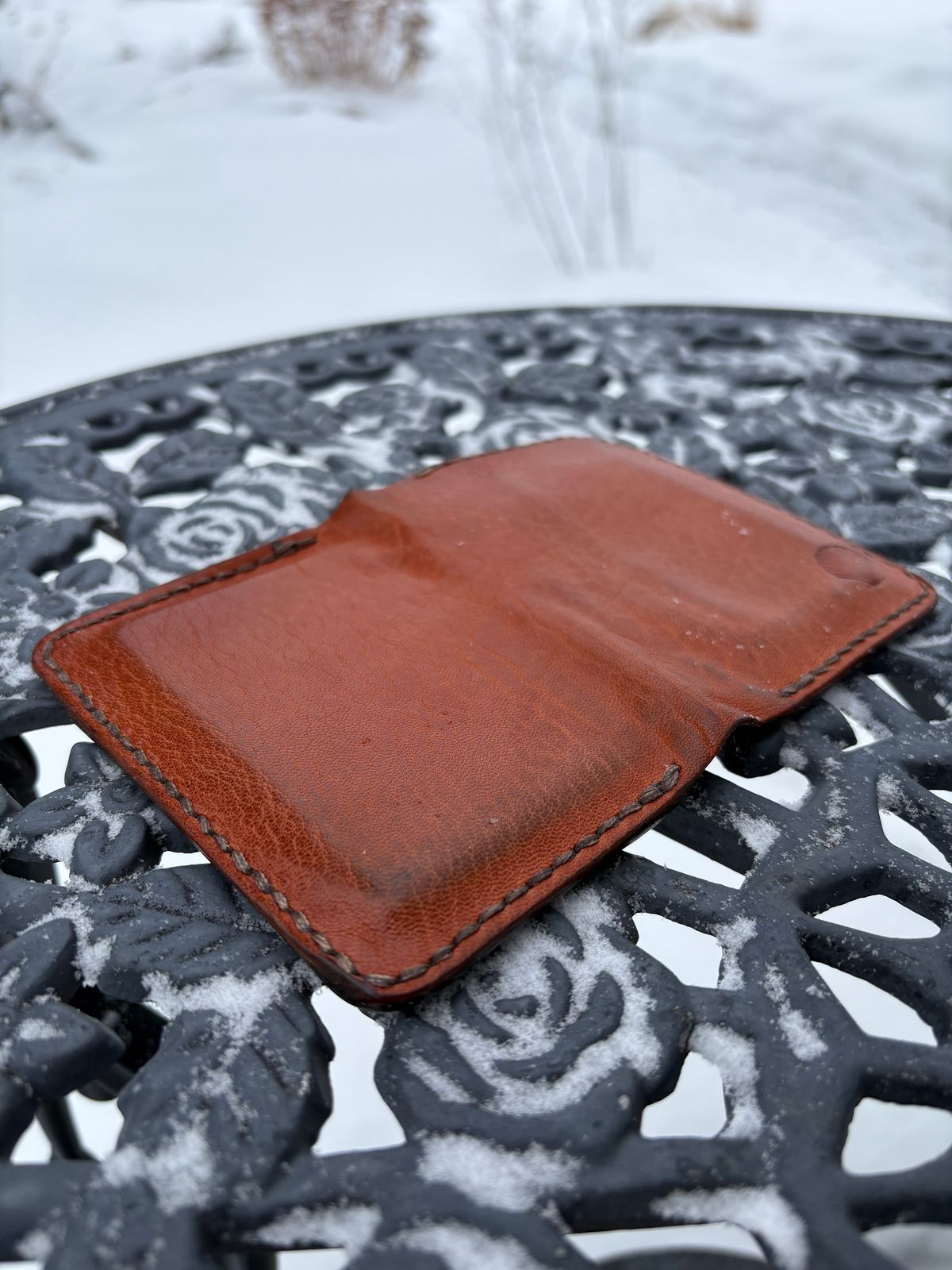 Photo by DWool on March 3, 2026 of the Self-Made Leather Gallery Card Holder in Italian Chrome Tan.