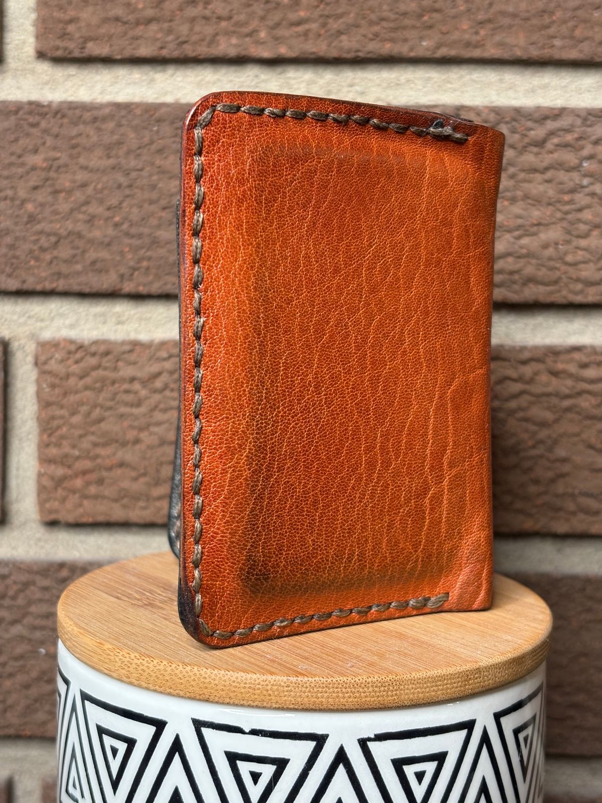 Photo by DWool on April 5, 2026 of the Self-Made Leather Gallery Card Holder in Italian Chrome Tan.