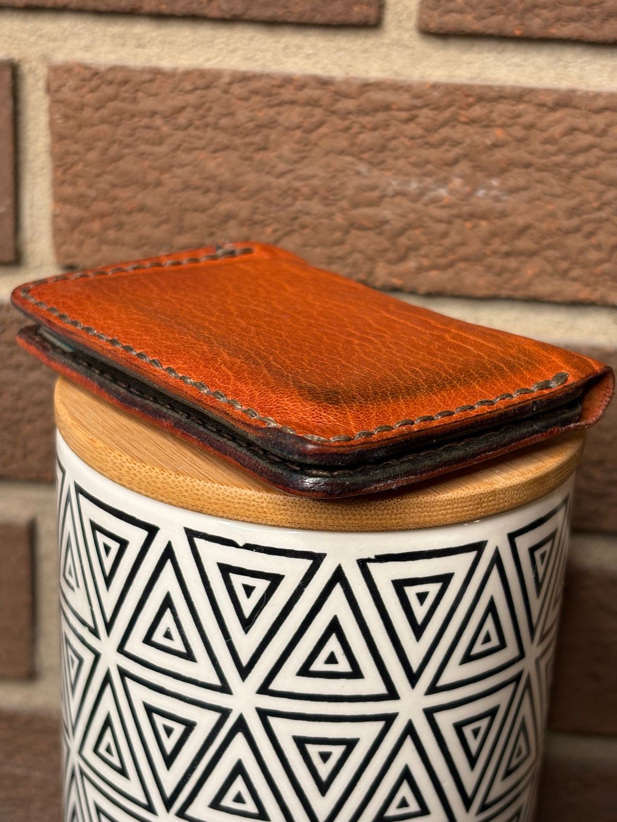 Photo by DWool on April 5, 2026 of the Self-Made Leather Gallery Card Holder in Italian Chrome Tan.