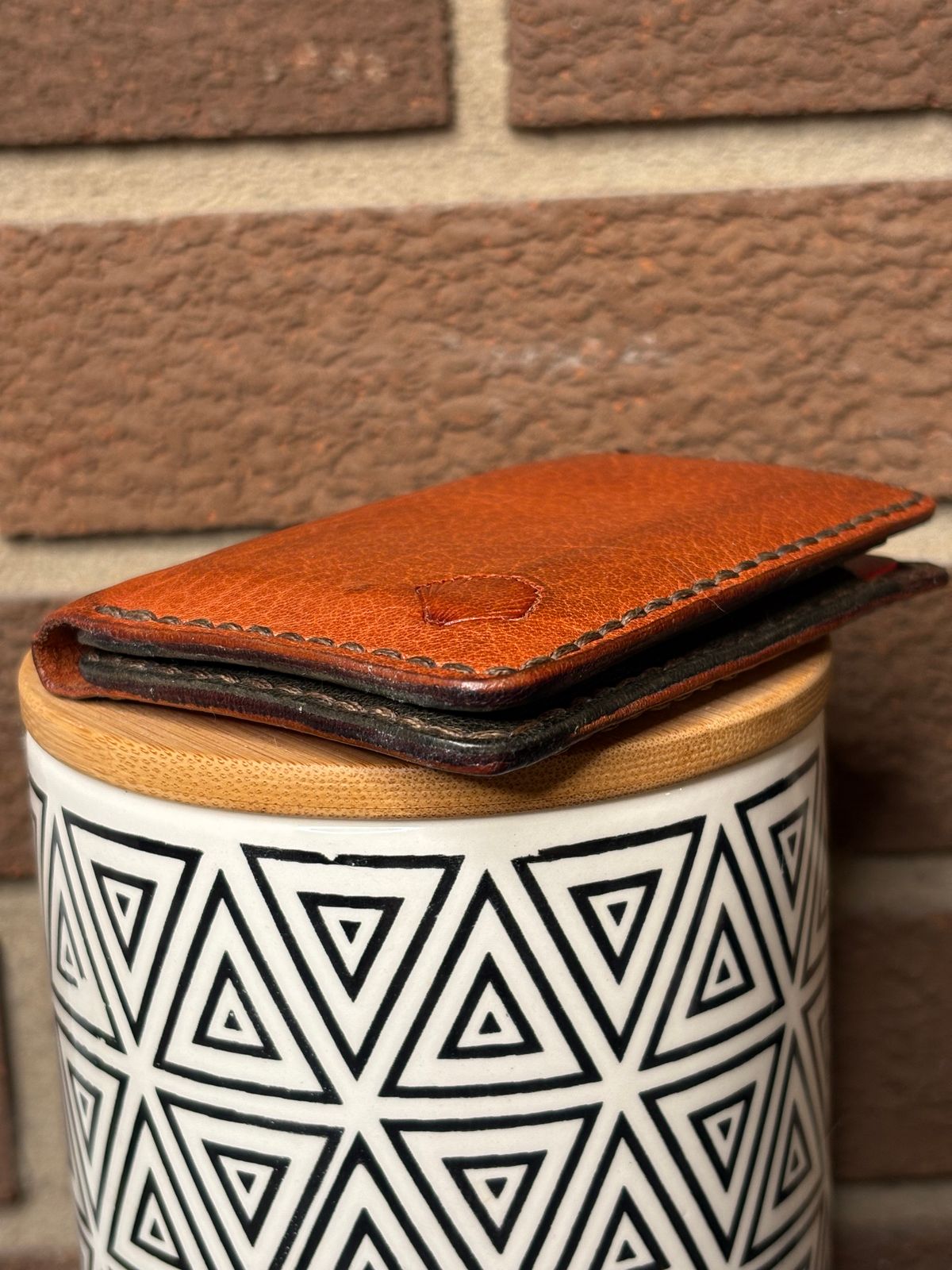 Photo by DWool on April 5, 2026 of the Self-Made Leather Gallery Card Holder in Italian Chrome Tan.