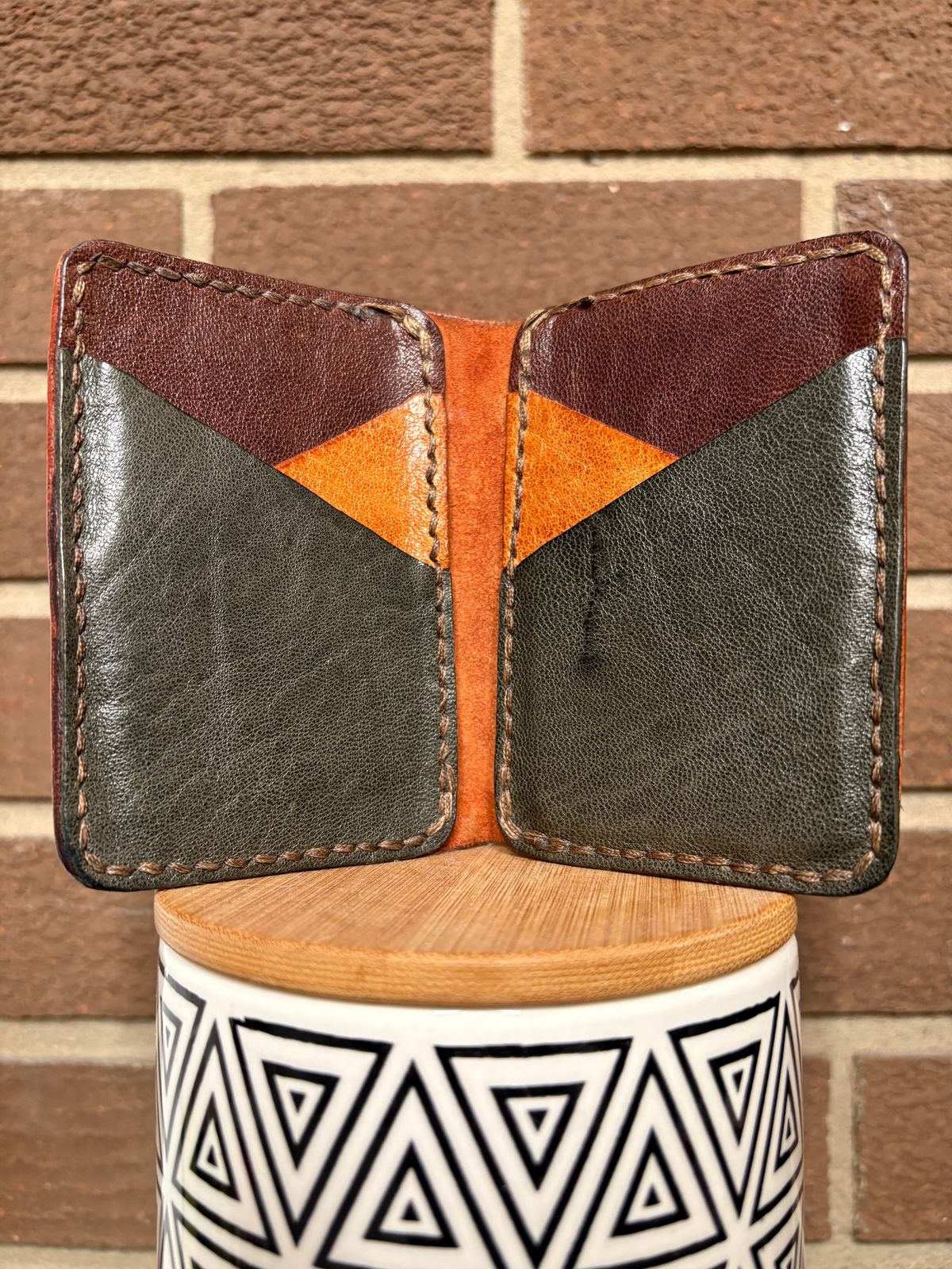 Photo by DWool on April 5, 2026 of the Self-Made Leather Gallery Card Holder in Italian Chrome Tan.