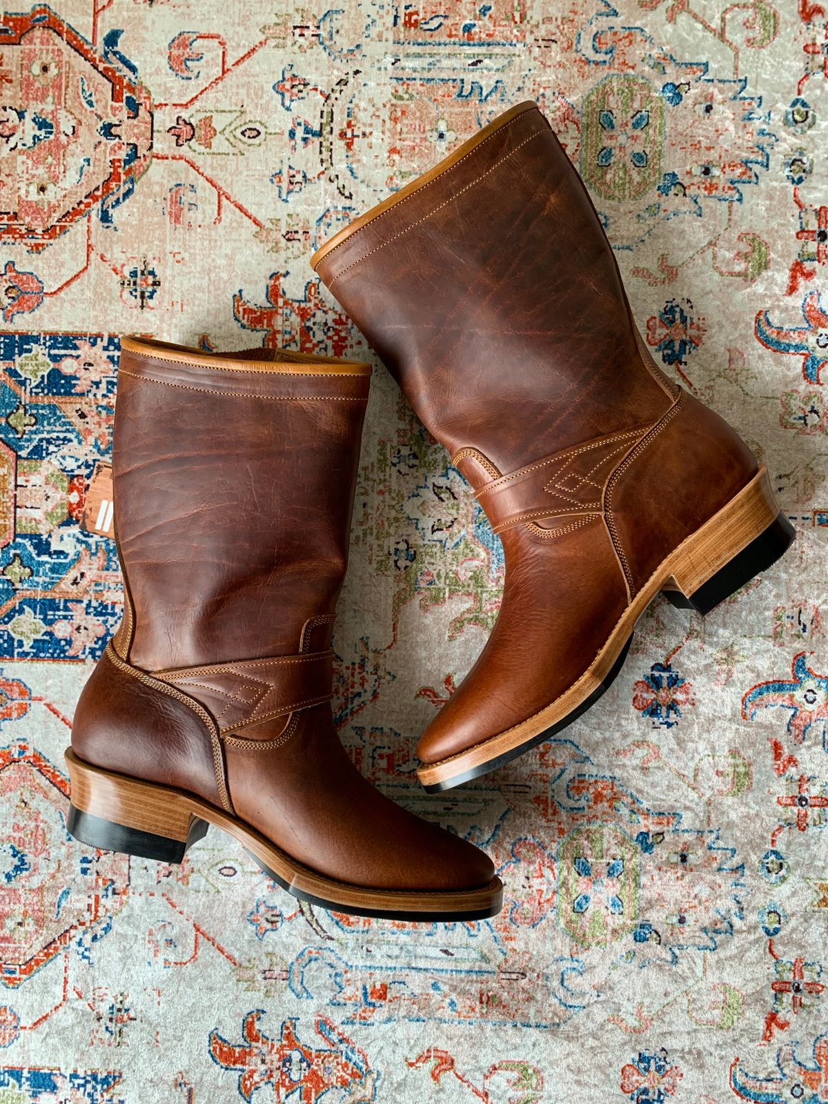 Photo by ggggggaling on July 16, 2025 of the Prof Barnets Neocliffwood Boots in Indonesian Brown Java Chrome.