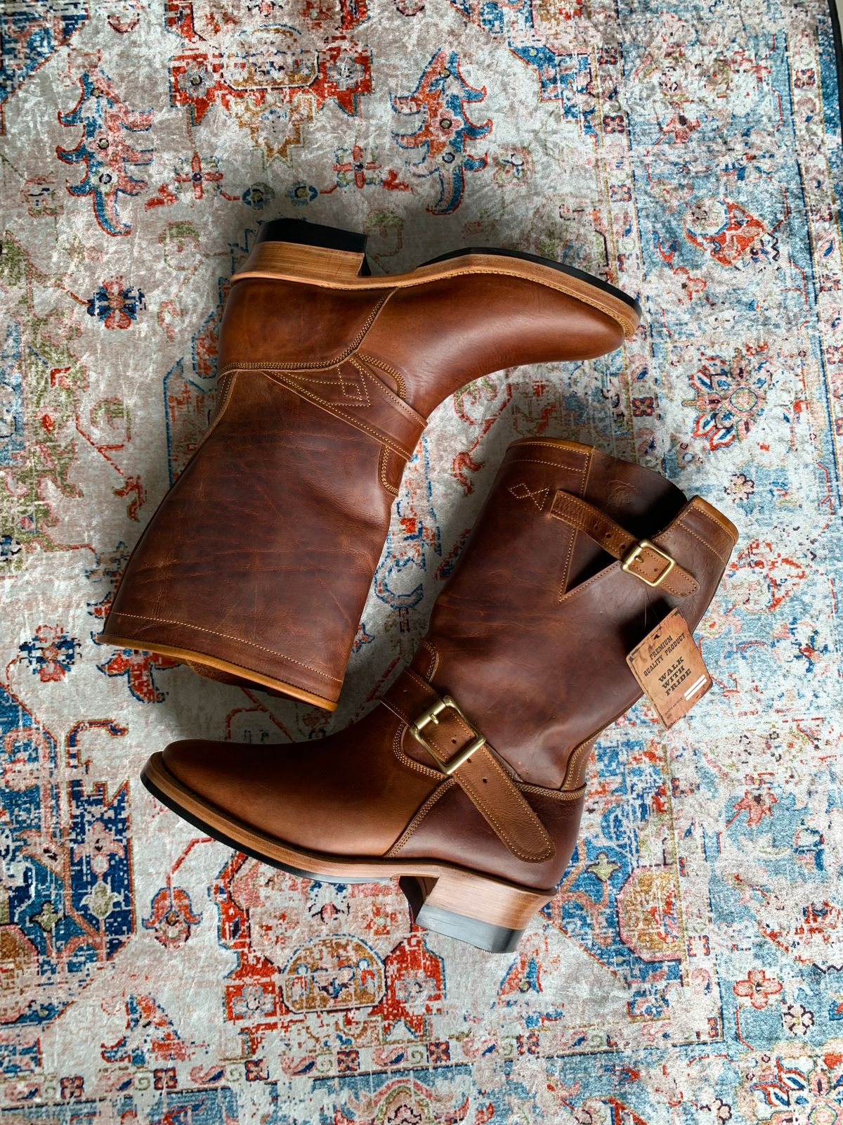 Photo by ggggggaling on October 1, 2025 of the Prof Barnets Neocliffwood Boots in Indonesian Brown Java Chrome.