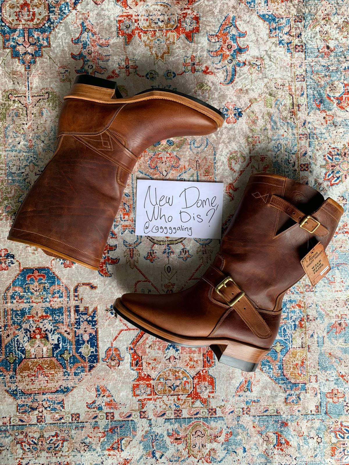 Photo by ggggggaling on October 1, 2025 of the Prof Barnets Neocliffwood Boots in Indonesian Brown Java Chrome.