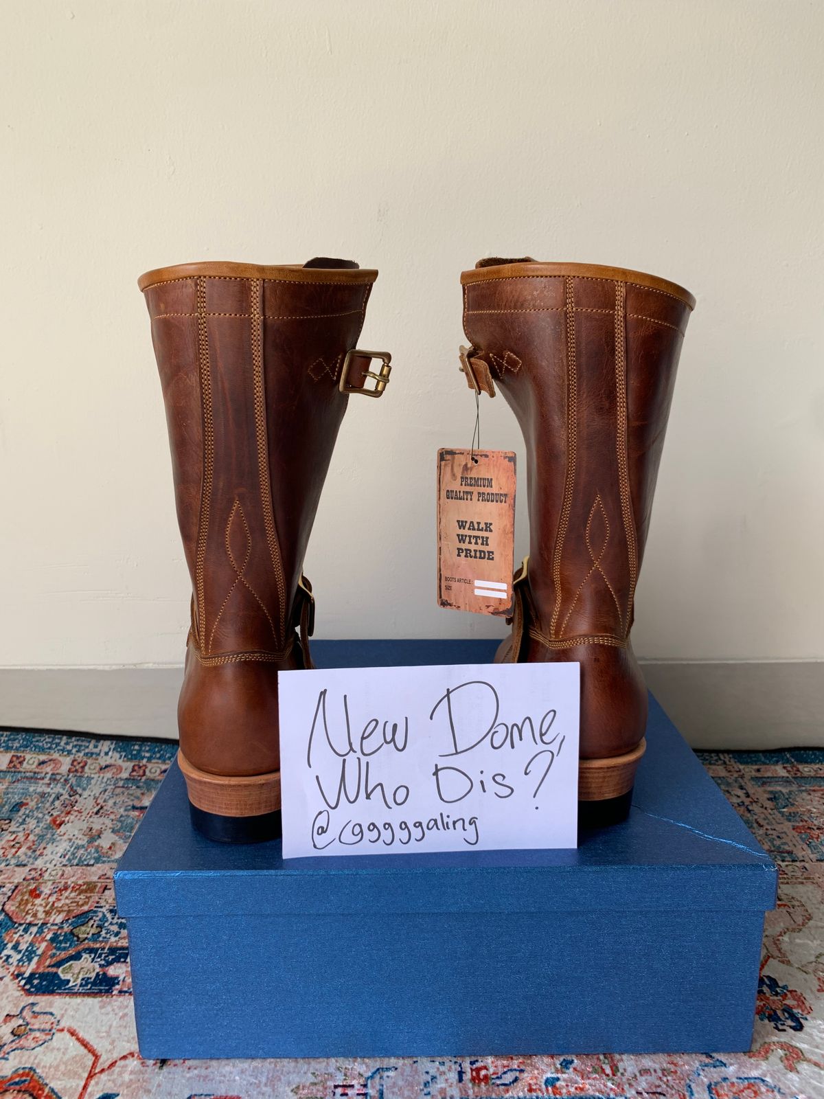 Photo by ggggggaling on October 1, 2025 of the Prof Barnets Neocliffwood Boots in Indonesian Brown Java Chrome.