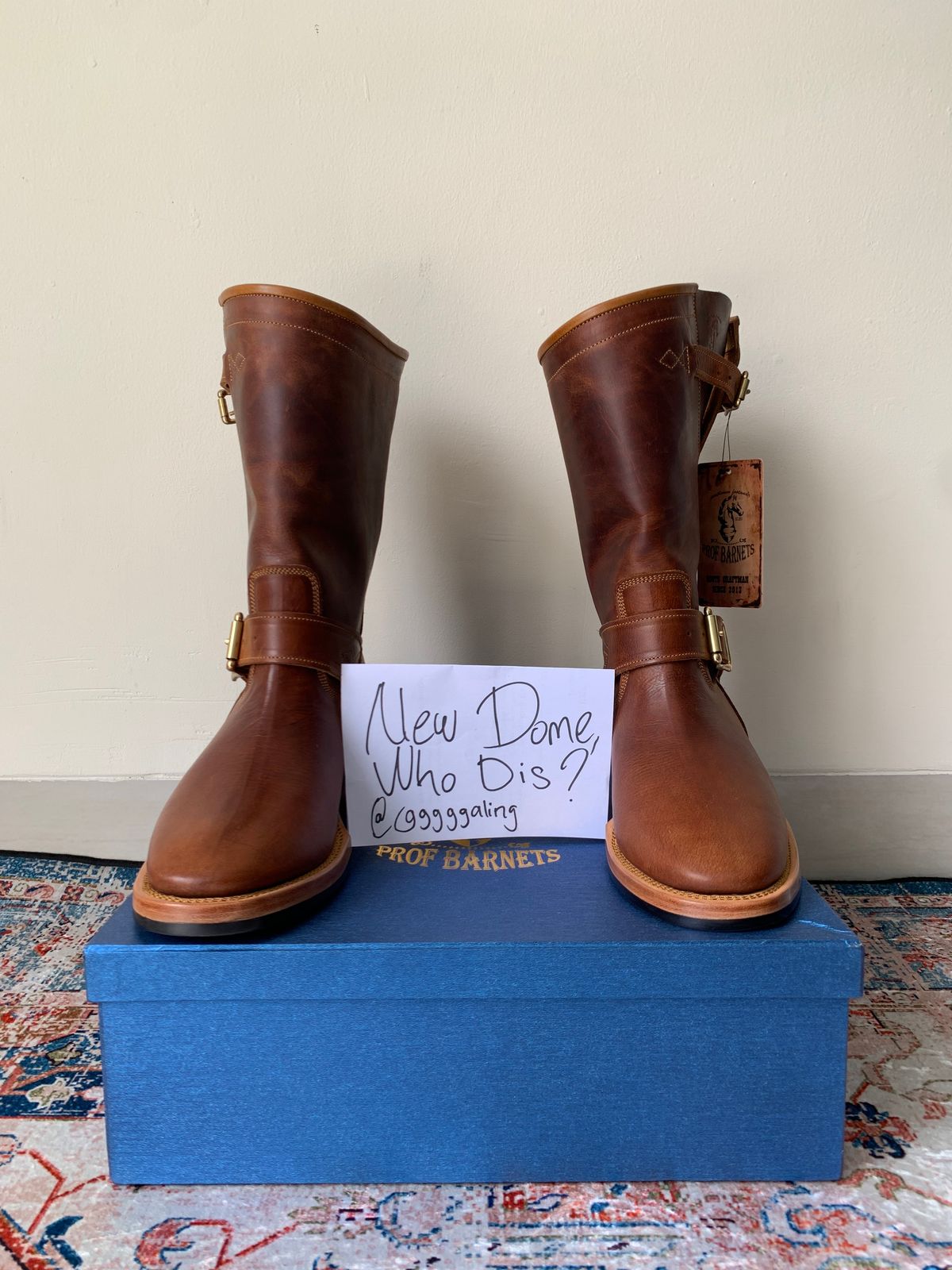 Photo by ggggggaling on October 1, 2025 of the Prof Barnets Neocliffwood Boots in Indonesian Brown Java Chrome.