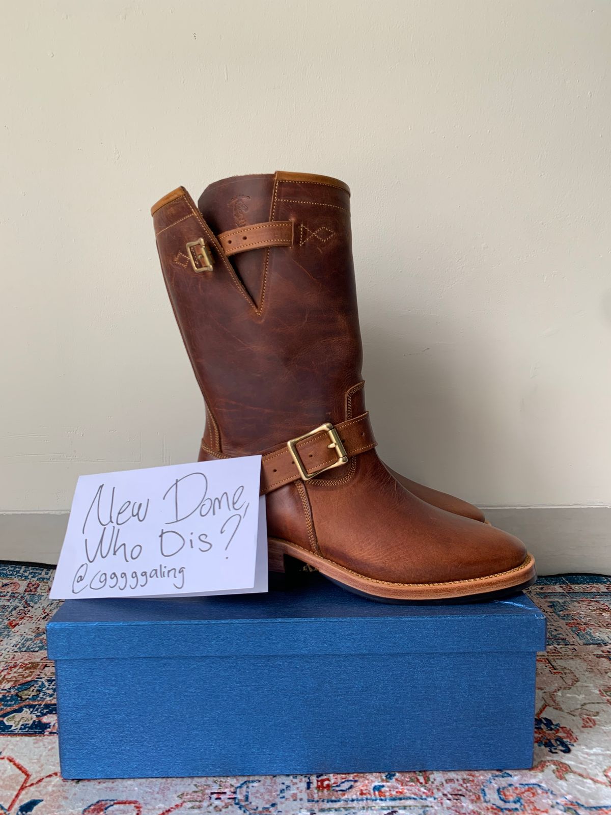 Photo by ggggggaling on October 1, 2025 of the Prof Barnets Neocliffwood Boots in Indonesian Brown Java Chrome.