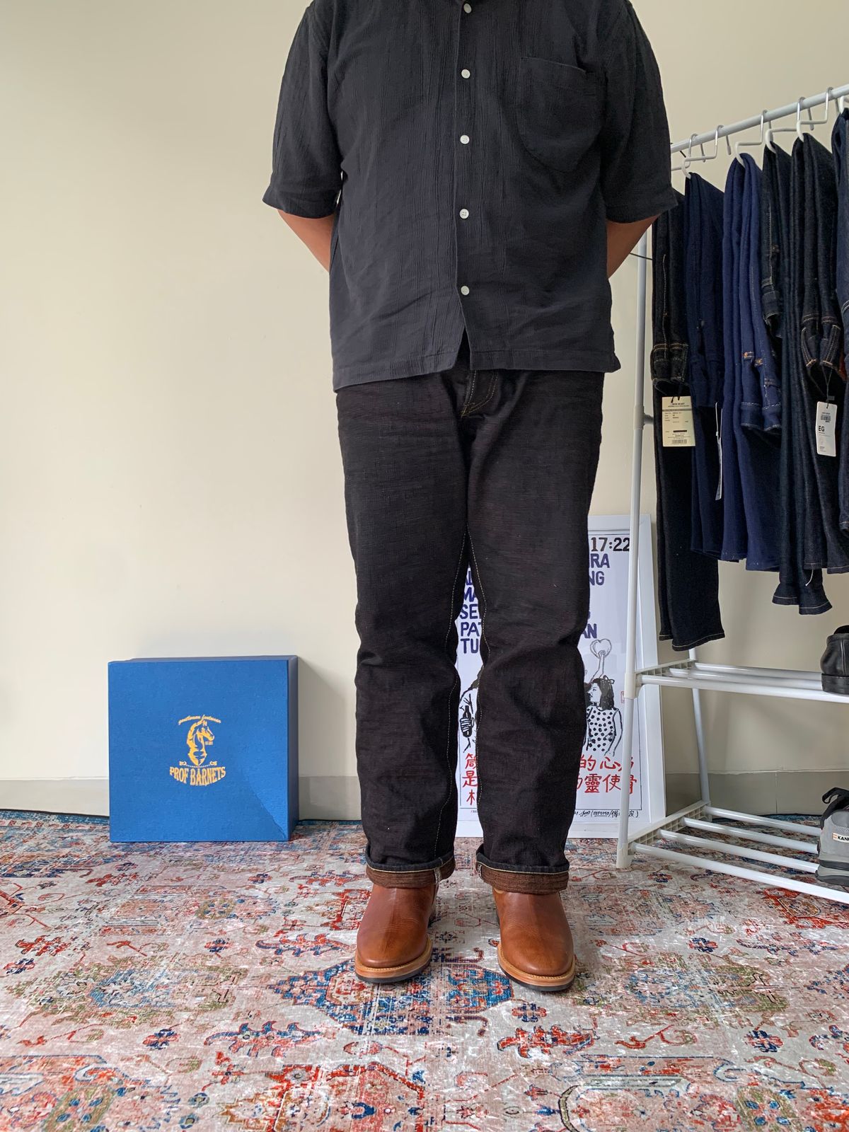 Photo by ggggggaling on October 1, 2025 of the Prof Barnets Neocliffwood Boots in Indonesian Brown Java Chrome.