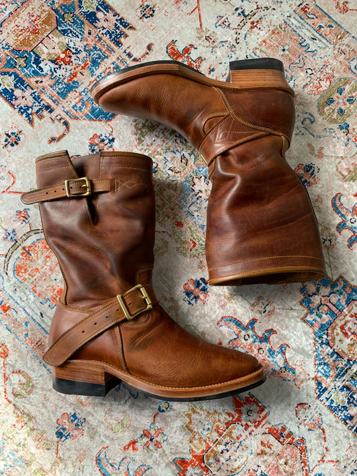Photo by ggggggaling on November 5, 2025 of the Prof Barnets Neocliffwood Boots in Indonesian Brown Java Chrome.