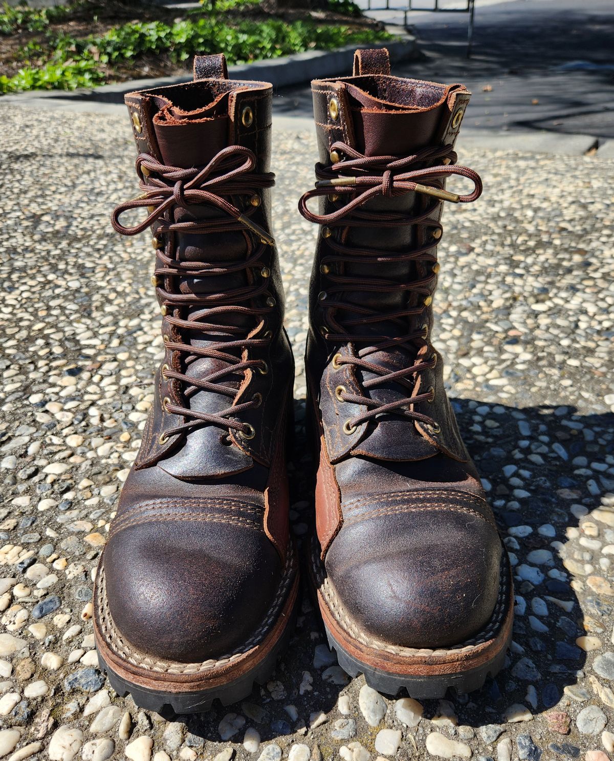 Photo by Redhook on March 5, 2026 of the Nicks x Rose Anvil ND1 in Horween Brown Waxed Flesh.