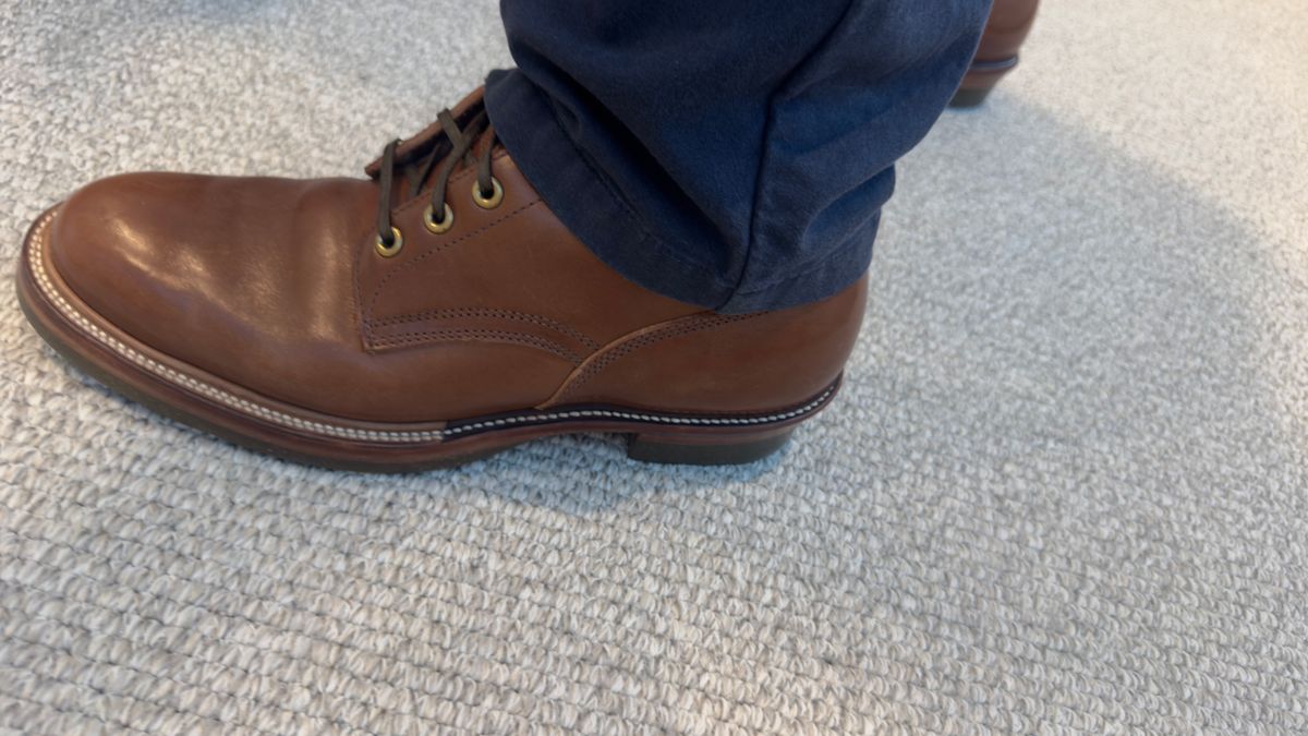 Photo by BamaBoyinTx on September 9, 2025 of the Quan Shoemaker Custom Model in Maryam Toscanello TPR Horsebutt.
