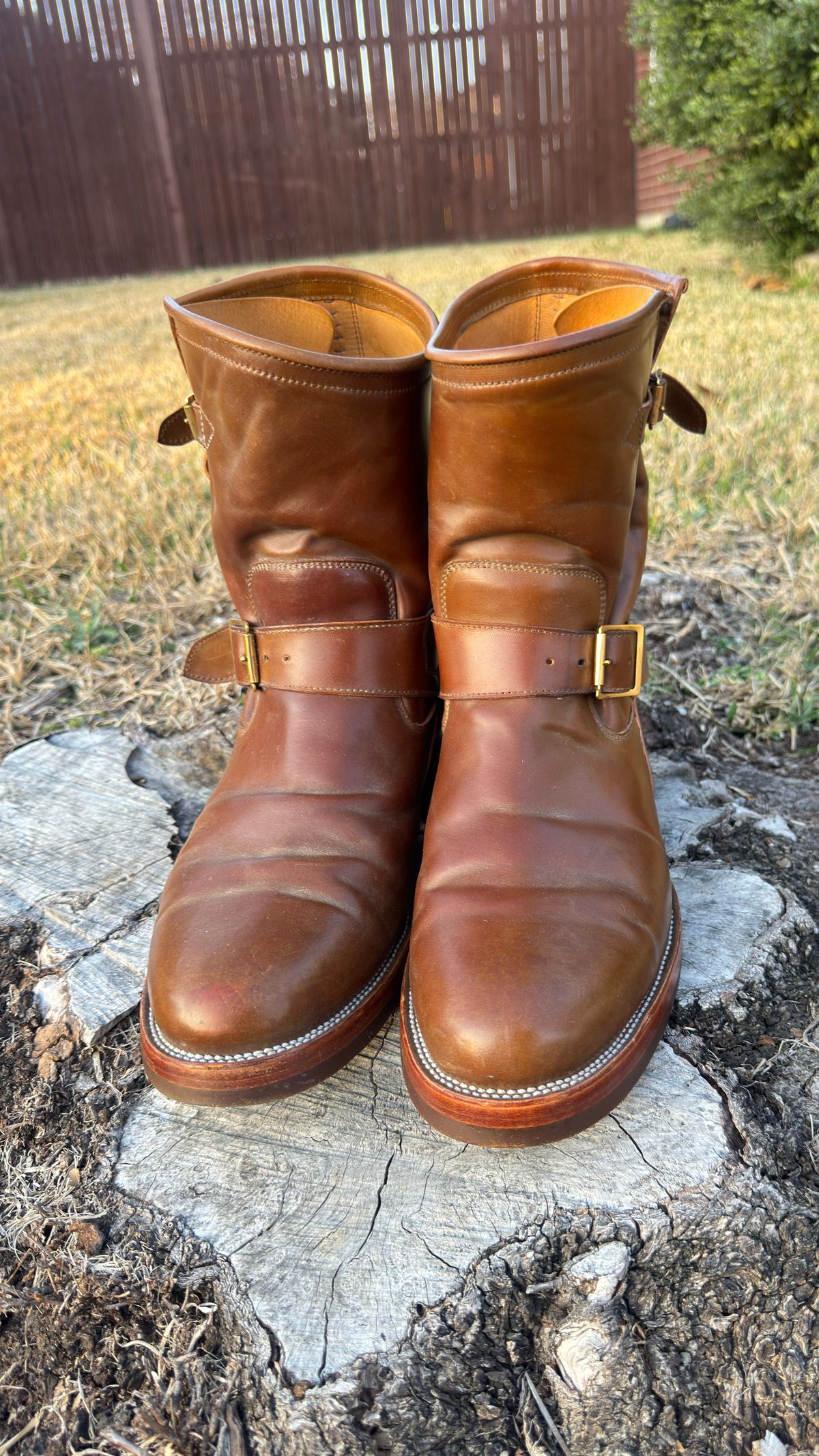 Photo by BamaBoyinTx on January 5, 2026 of the Renav ENG - 1506 in Shinki Color #2 Shell Cordovan.