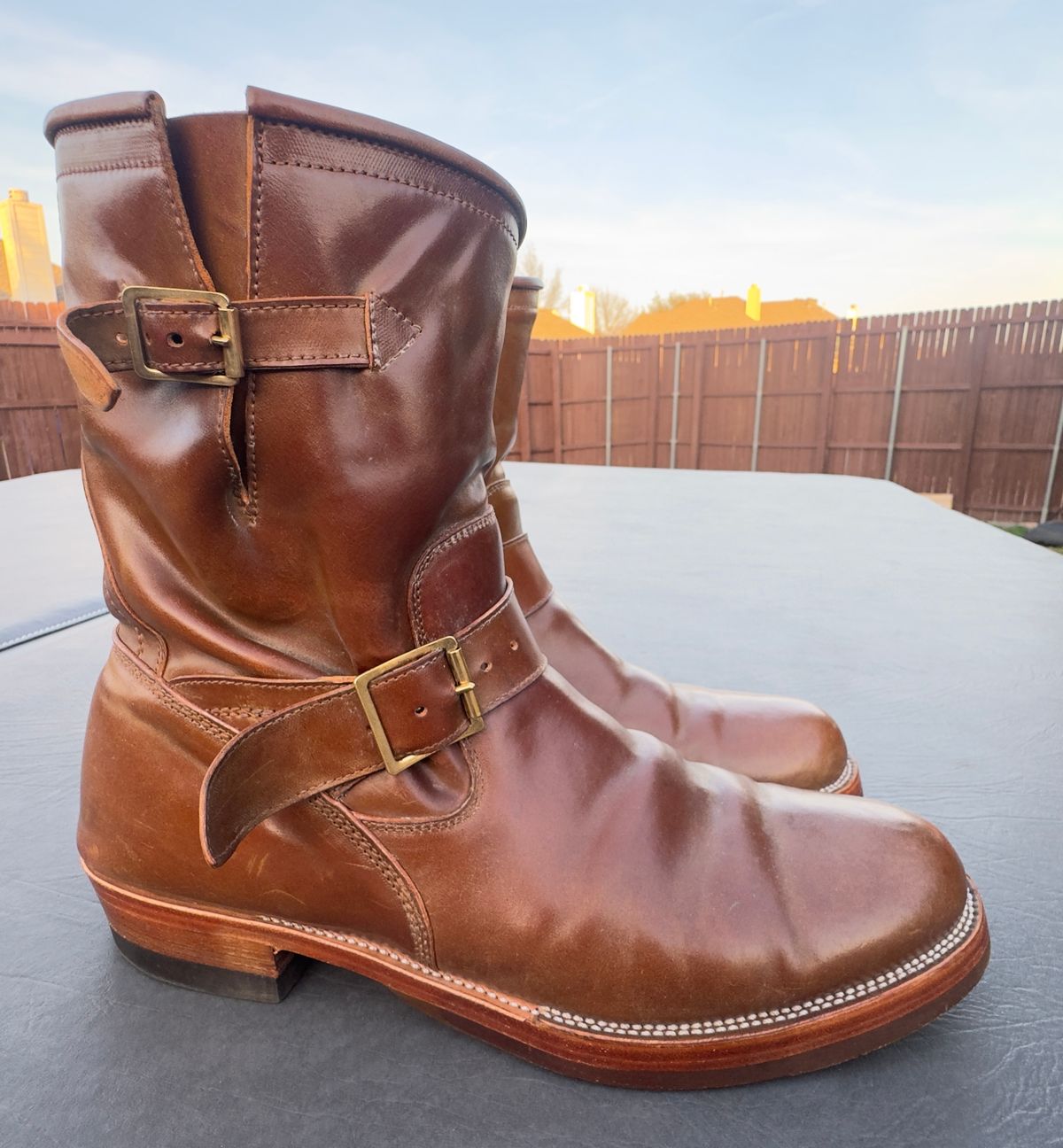 Photo by BamaBoyinTx on January 5, 2026 of the Renav ENG - 1506 in Shinki Color #2 Shell Cordovan.