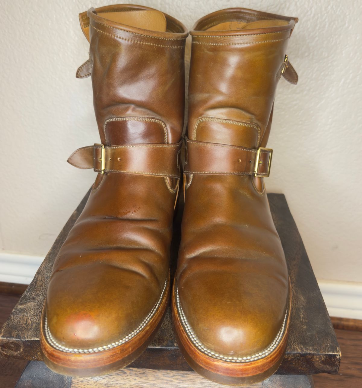 Photo by BamaBoyinTx on February 6, 2026 of the Renav ENG - 1506 in Shinki Color #2 Shell Cordovan.