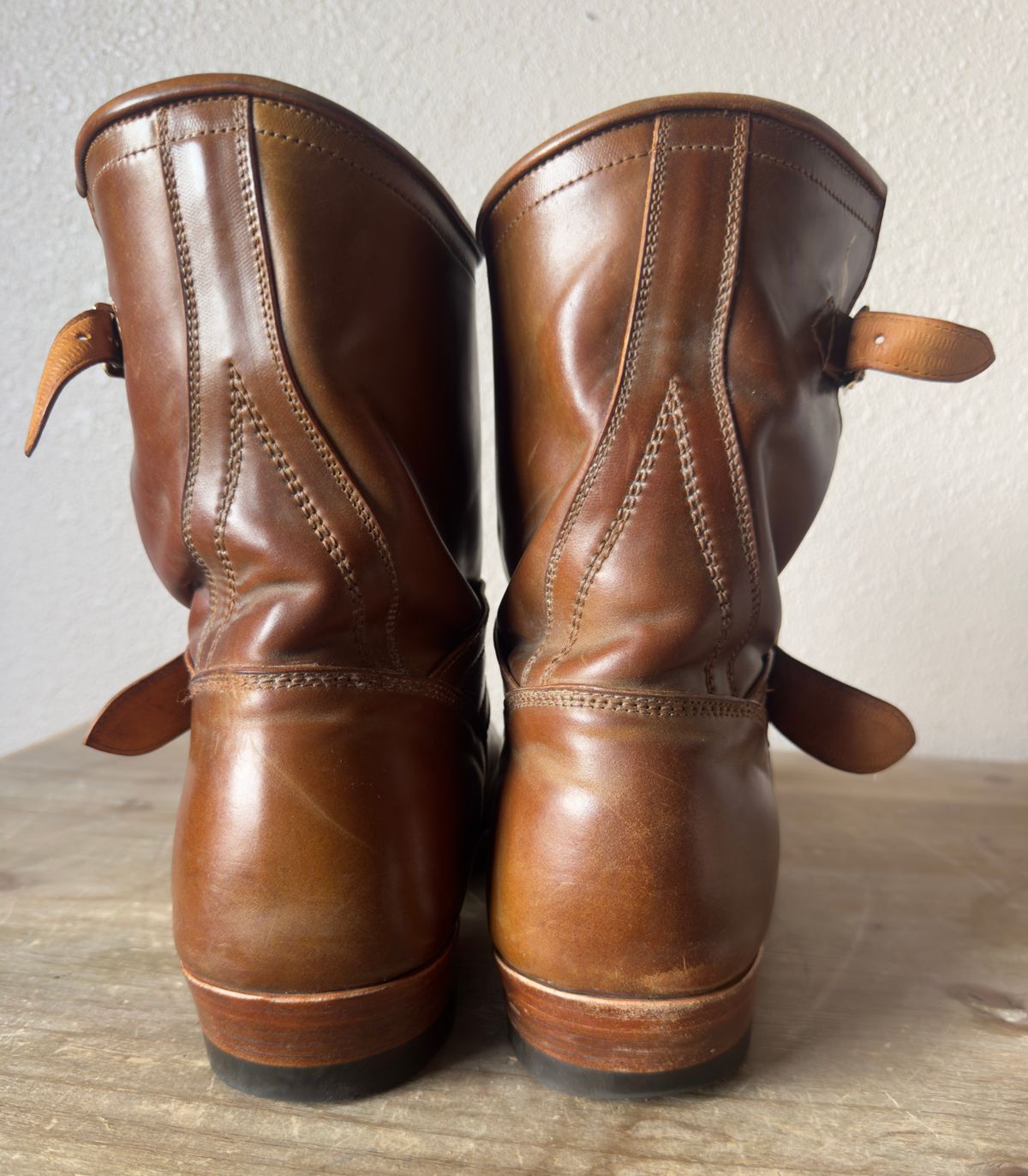 Photo by BamaBoyinTx on March 5, 2026 of the Renav ENG - 1506 in Shinki Color #2 Shell Cordovan.