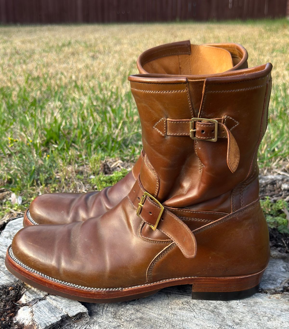 Photo by BamaBoyinTx on March 5, 2026 of the Renav ENG - 1506 in Shinki Color #2 Shell Cordovan.