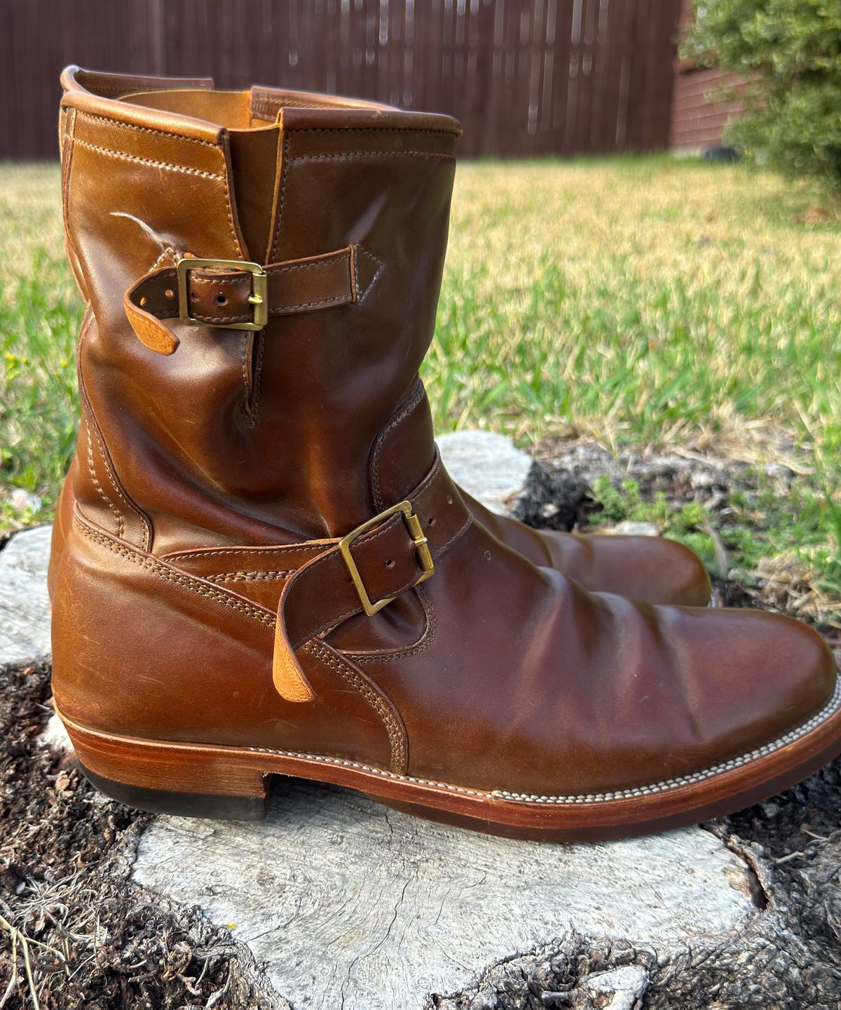 Photo by BamaBoyinTx on March 5, 2026 of the Renav ENG - 1506 in Shinki Color #2 Shell Cordovan.