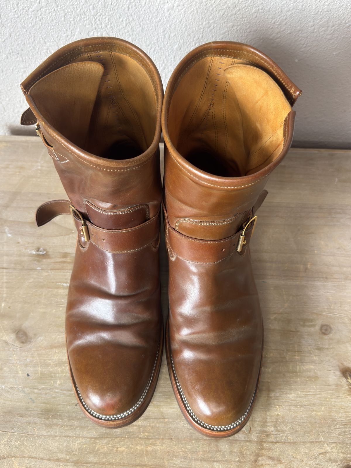 Photo by BamaBoyinTx on March 5, 2026 of the Renav ENG - 1506 in Shinki Color #2 Shell Cordovan.