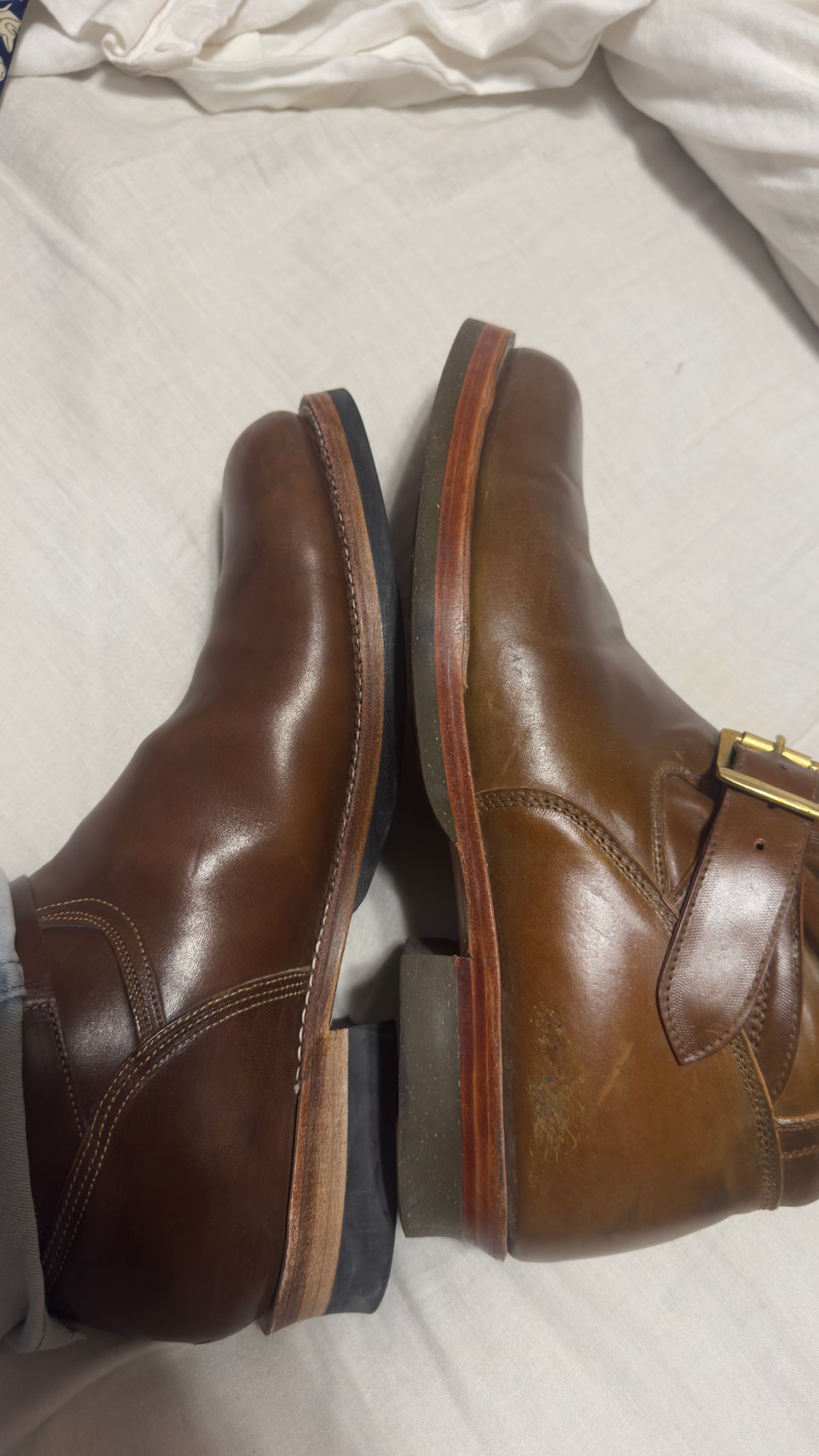 Photo by BamaBoyinTx on September 6, 2025 of the Renav ENG - 1506 in Shinki Whisky Shell Cordovan.
