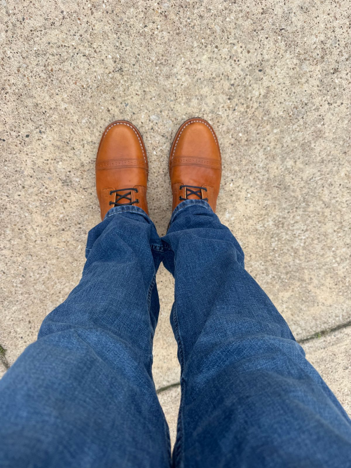 Photo by BamaBoyinTx on May 17, 2026 of the Nicks Lace Up Heritage in Horween Acorn Aspen Double Horsefront.