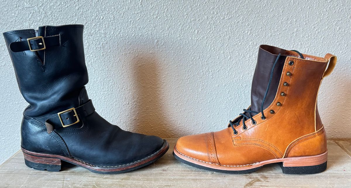 Photo by BamaBoyinTx on May 14, 2026 of the Nicks Lace Up Heritage in Horween Acorn Aspen Double Horsefront.