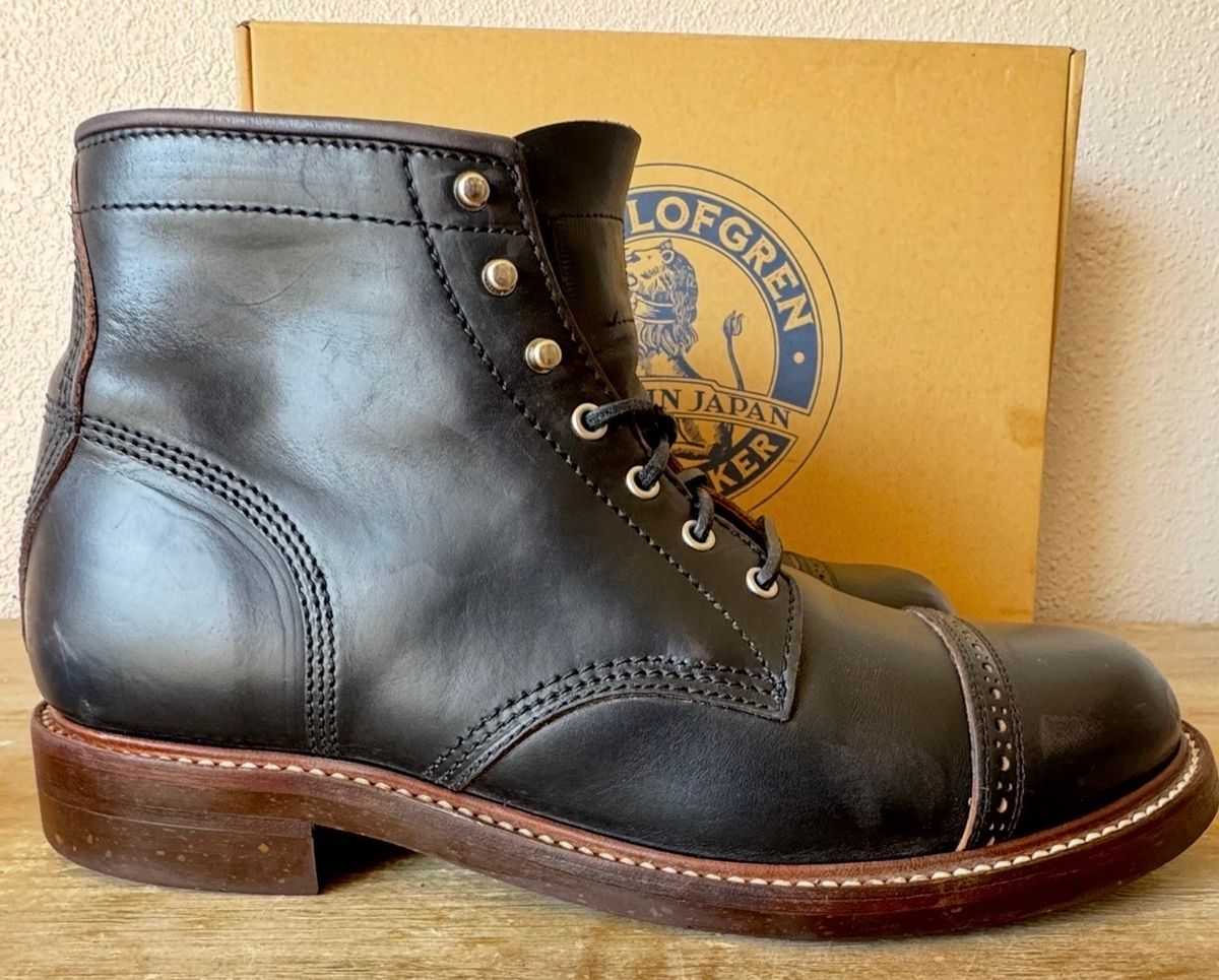 Photo by BamaBoyinTx on May 23, 2026 of the John Lofgren Combat Boots in Horween Black Chromexcel.