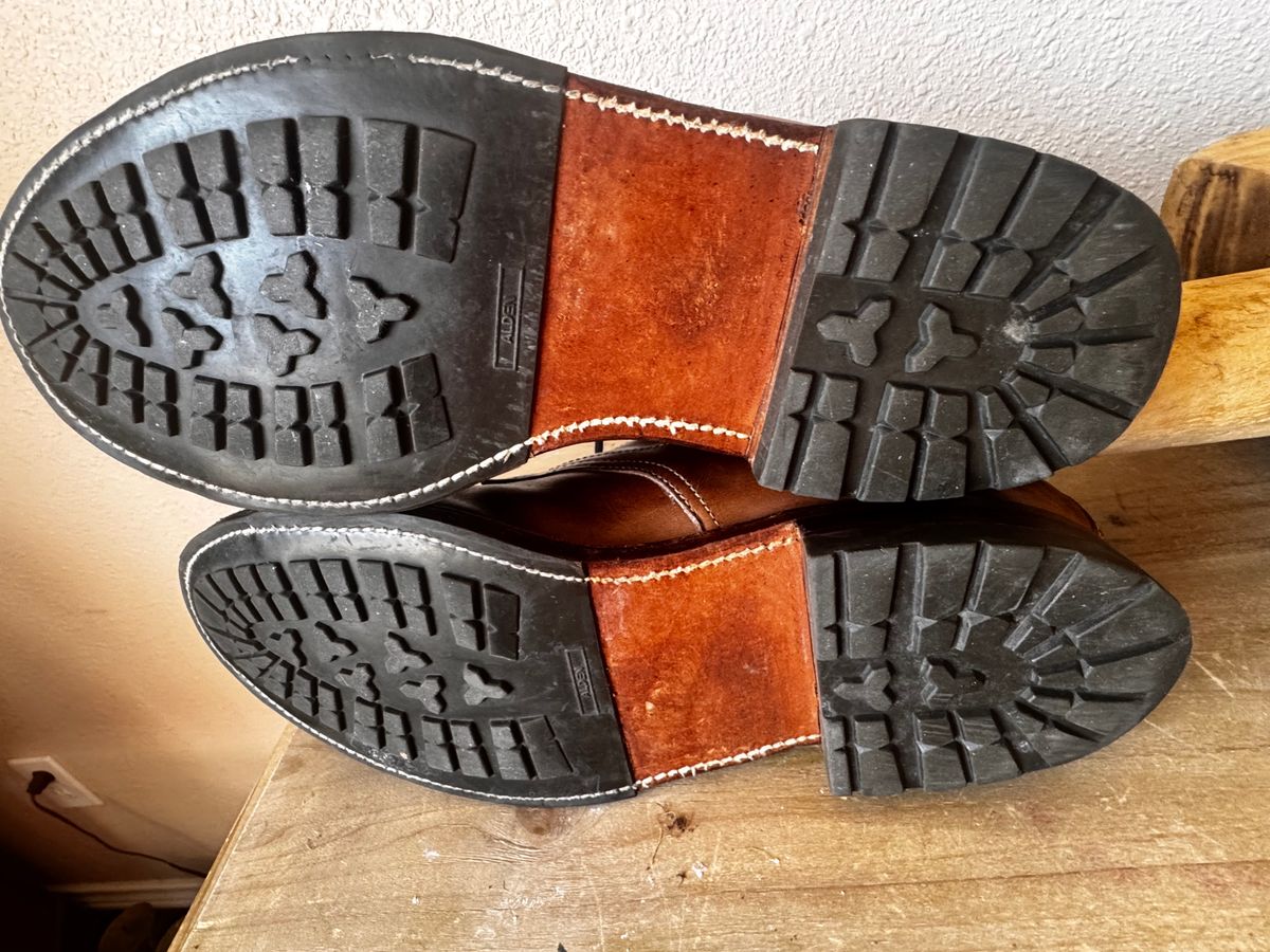 Photo by BamaBoyinTx on July 19, 2025 of the Alden Indy Boot in Horween Natural Chromexcel.
