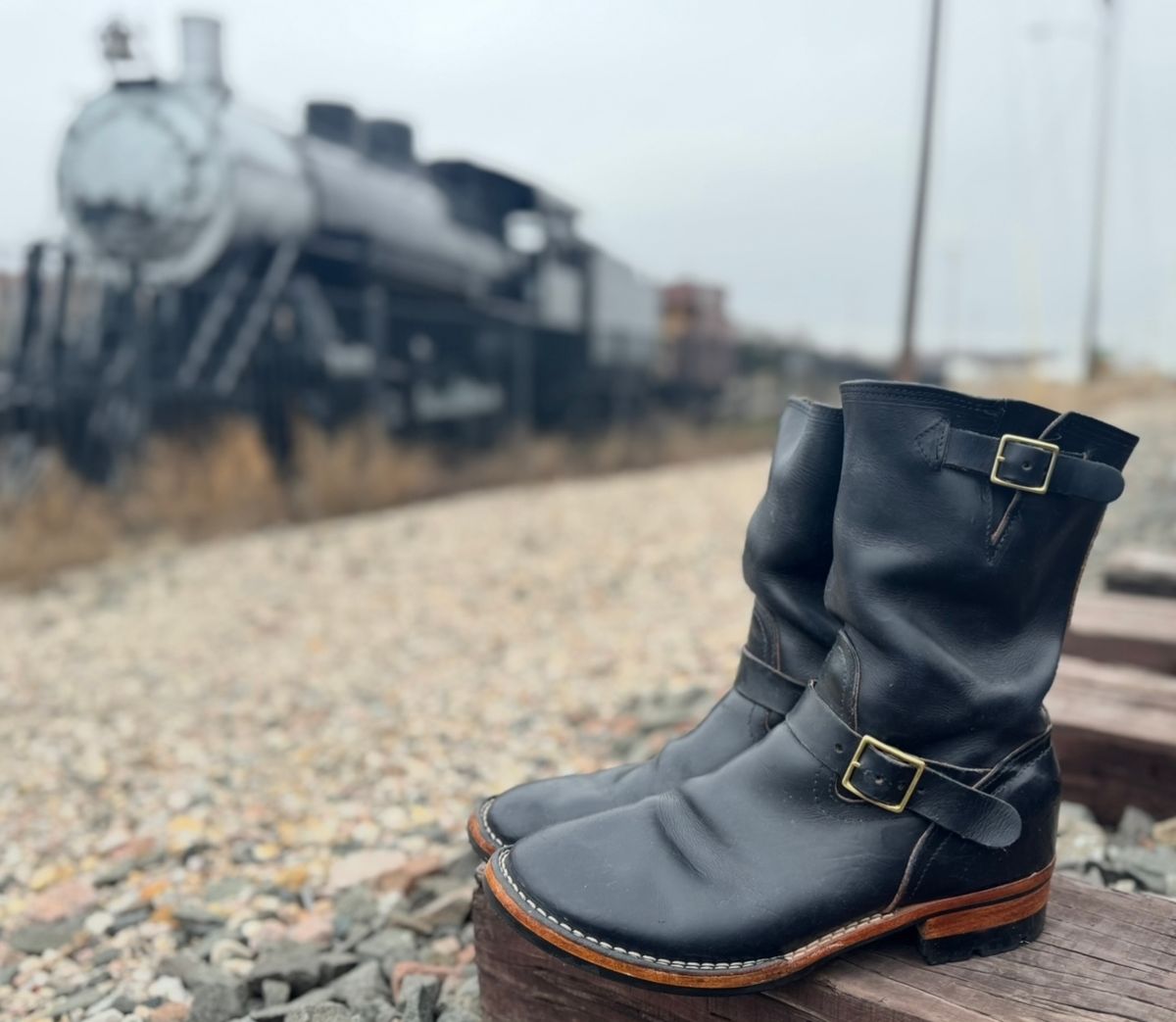 Photo by BamaBoyinTx on March 6, 2025 of the Nicks StationMaster in Wickett & Craig Double Stuffed Navy.