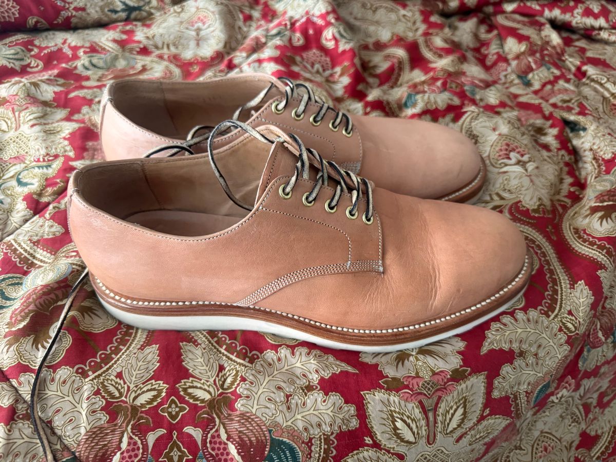 Photo by BamaBoyinTx on June 9, 2025 of the Unmarked DBS in Unmarked / Oiled Veg Tan.