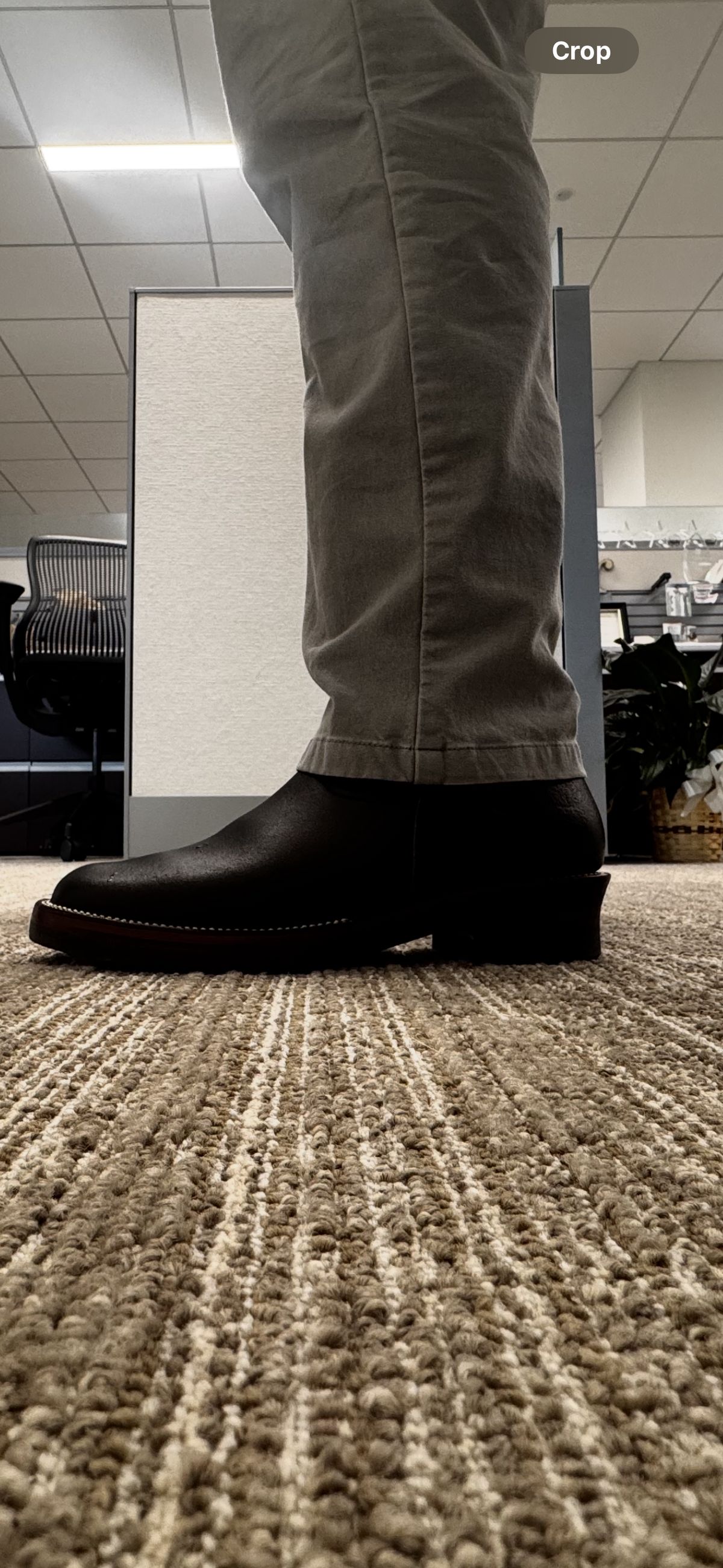 Photo by BamaBoyinTx on July 16, 2025 of the Briselblack The Keeper 'Type 2' Engineer Boot in Horween Black Waxed Flesh.