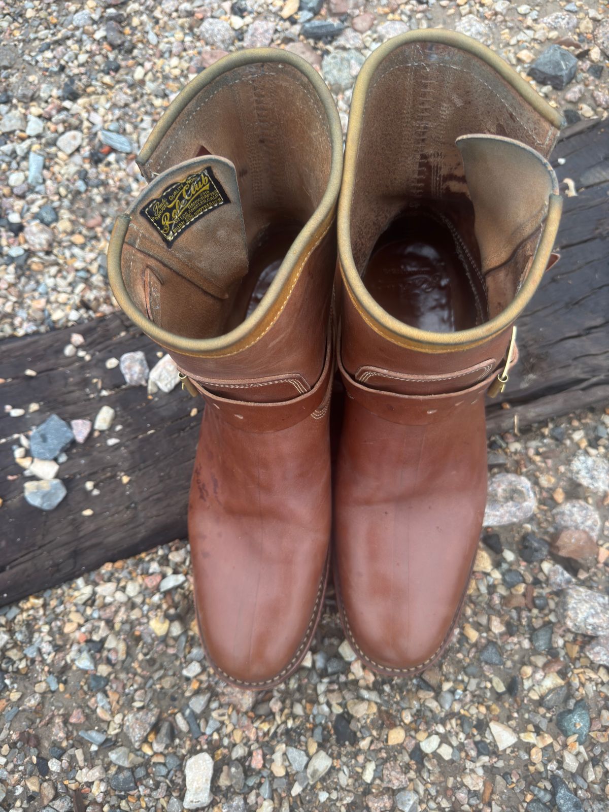 Photo by BamaBoyinTx on December 4, 2024 of the Role Club Engineer Boots in Maryam Toscanello TPR Horsebutt.
