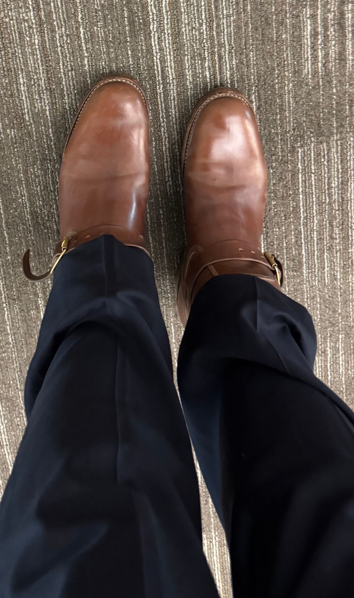 Photo by BamaBoyinTx on March 6, 2025 of the Role Club Engineer Boots in Maryam Toscanello TPR Horsebutt.