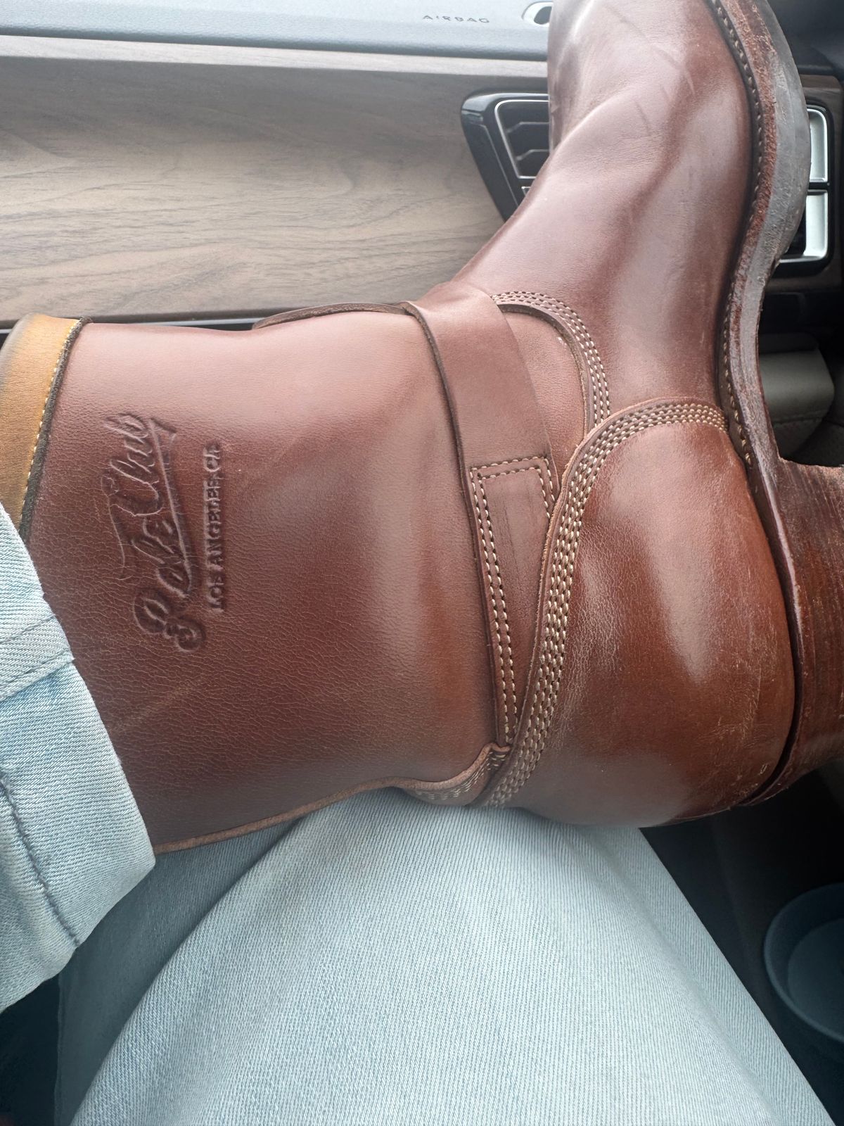 Photo by BamaBoyinTx on March 29, 2025 of the Role Club Engineer Boots in Maryam Toscanello TPR Horsebutt.
