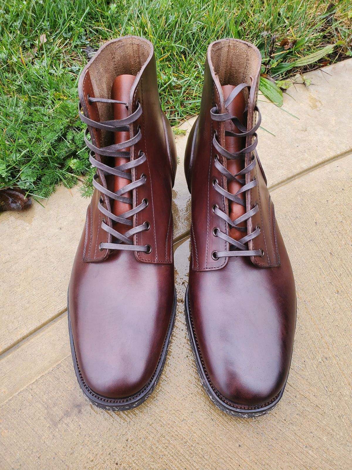 Photo by benderschweiz on November 23, 2024 of the Clinch Yeager Boots in Brown-Overdyed Horsebutt.