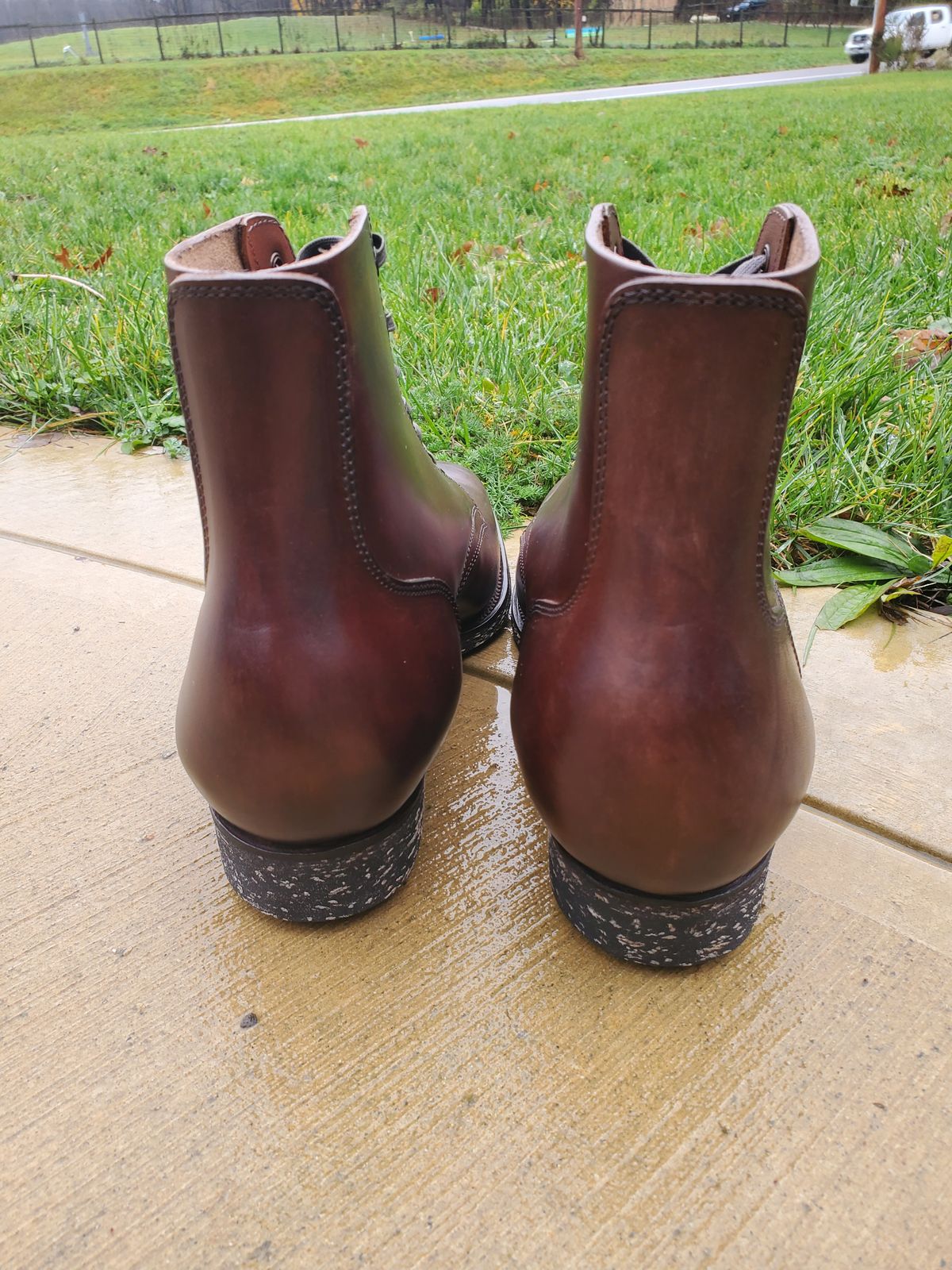 Photo by benderschweiz on November 23, 2024 of the Clinch Yeager Boots in Brown-Overdyed Horsebutt.
