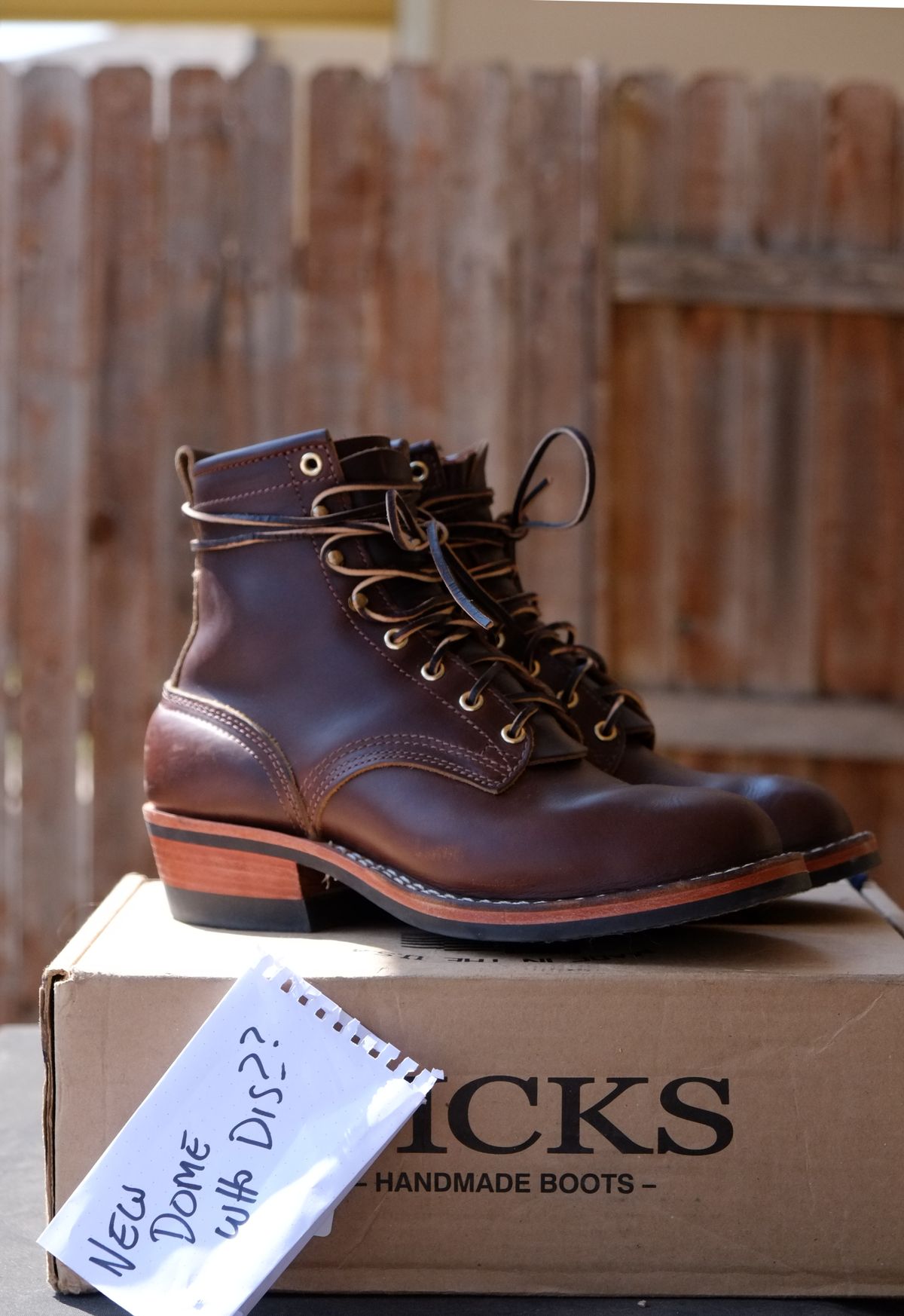 Photo by lurk on January 13, 2013 of the Nicks Robert in Horween Brown Chromexcel.