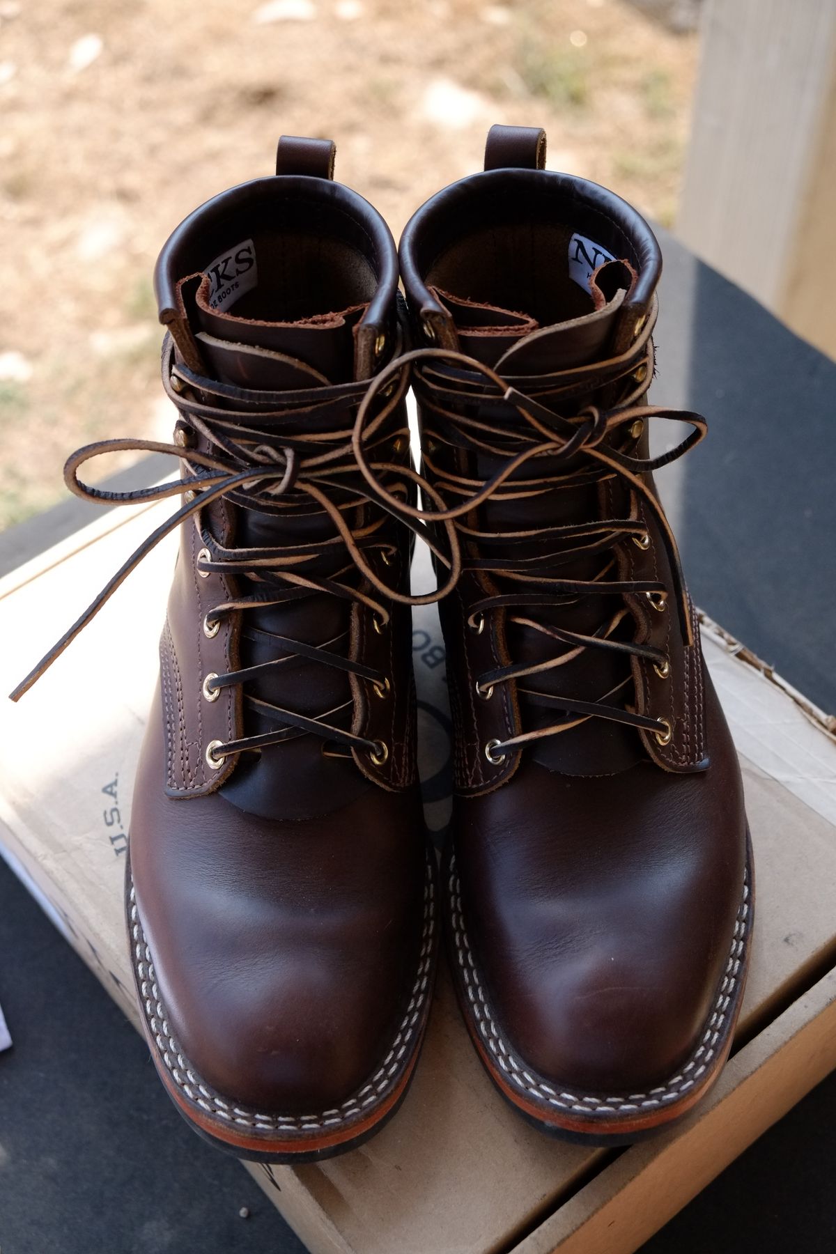 Photo by lurk on January 13, 2013 of the Nicks Robert in Horween Brown Chromexcel.