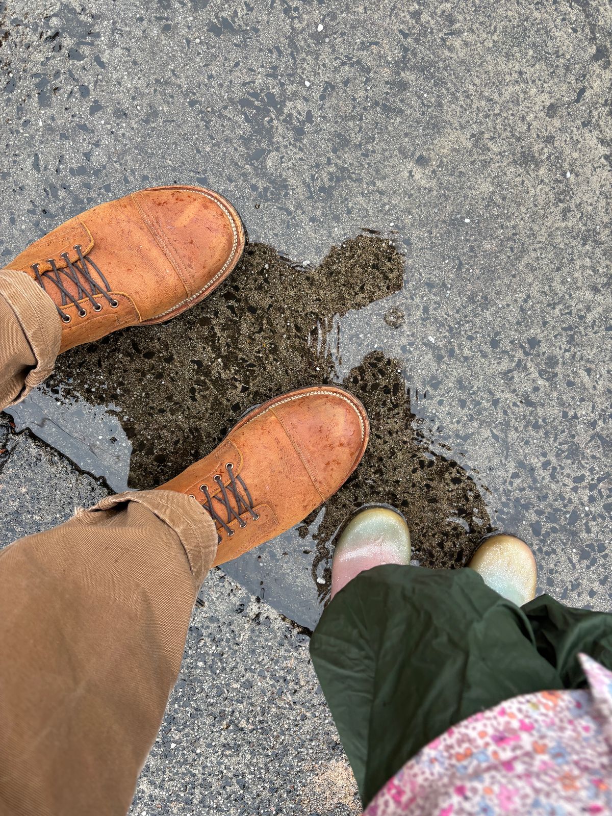 Photo by roycehamptontho on October 25, 2025 of the Viberg Service Boot in C.F Stead Nutmeg Waxed Kudu.