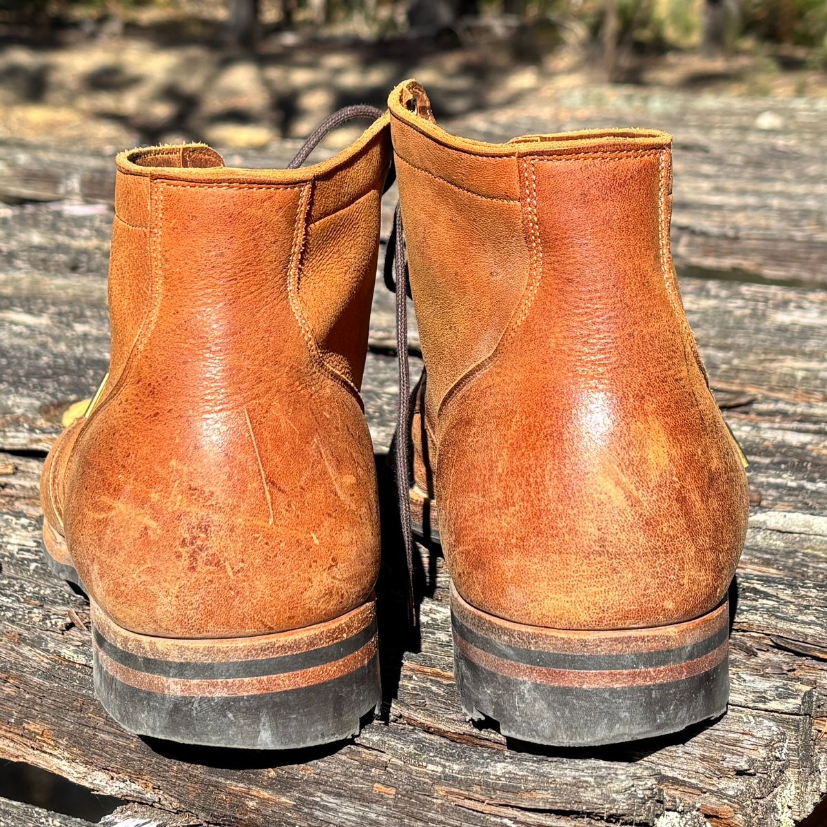 Photo by roycehamptontho on February 2, 2026 of the Viberg Service Boot in C.F Stead Nutmeg Waxed Kudu.