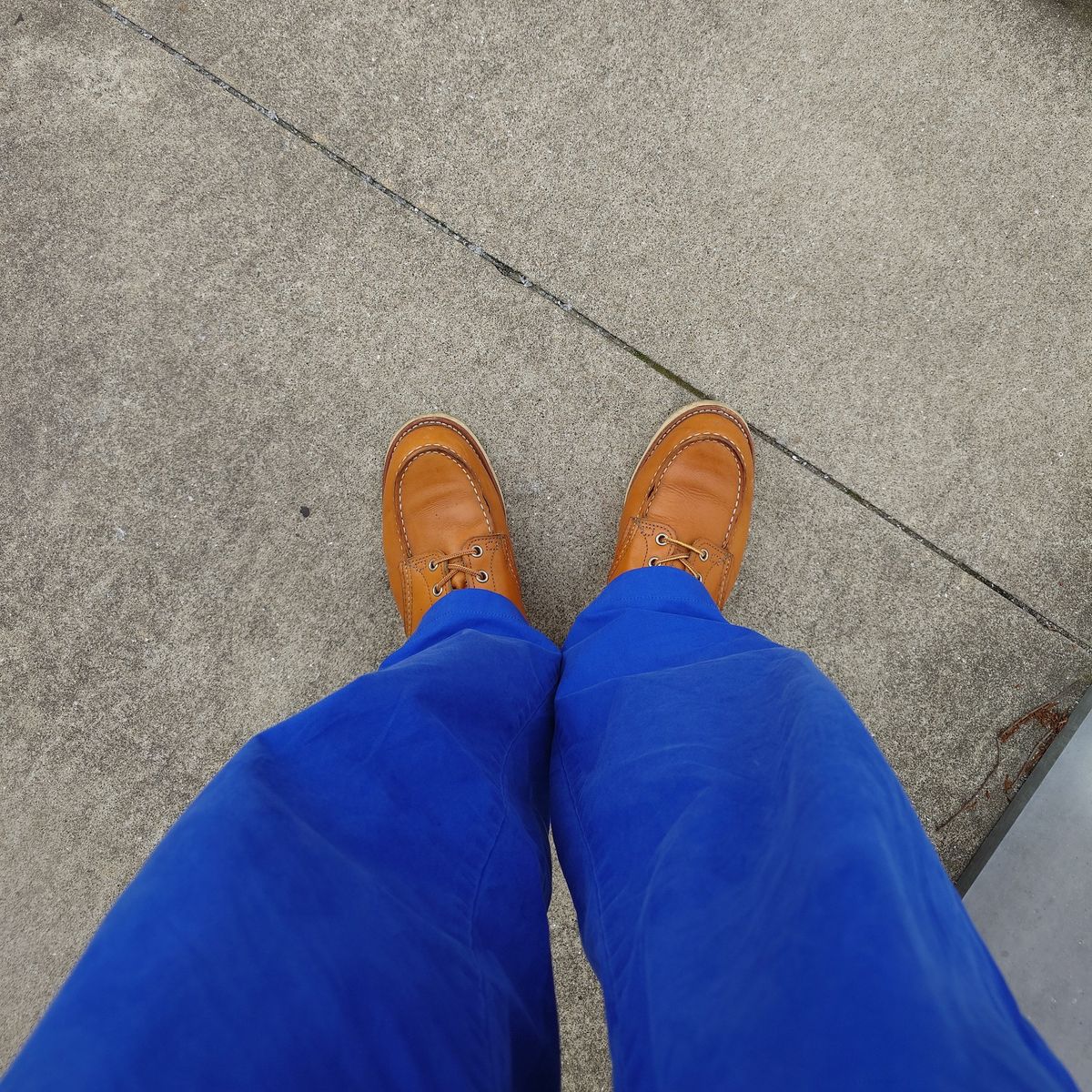 Photo by life.is.babe on April 28, 2024 of the Red Wing 6-Inch Classic Moc in S.B. Foot Sequoia Gold Russet.