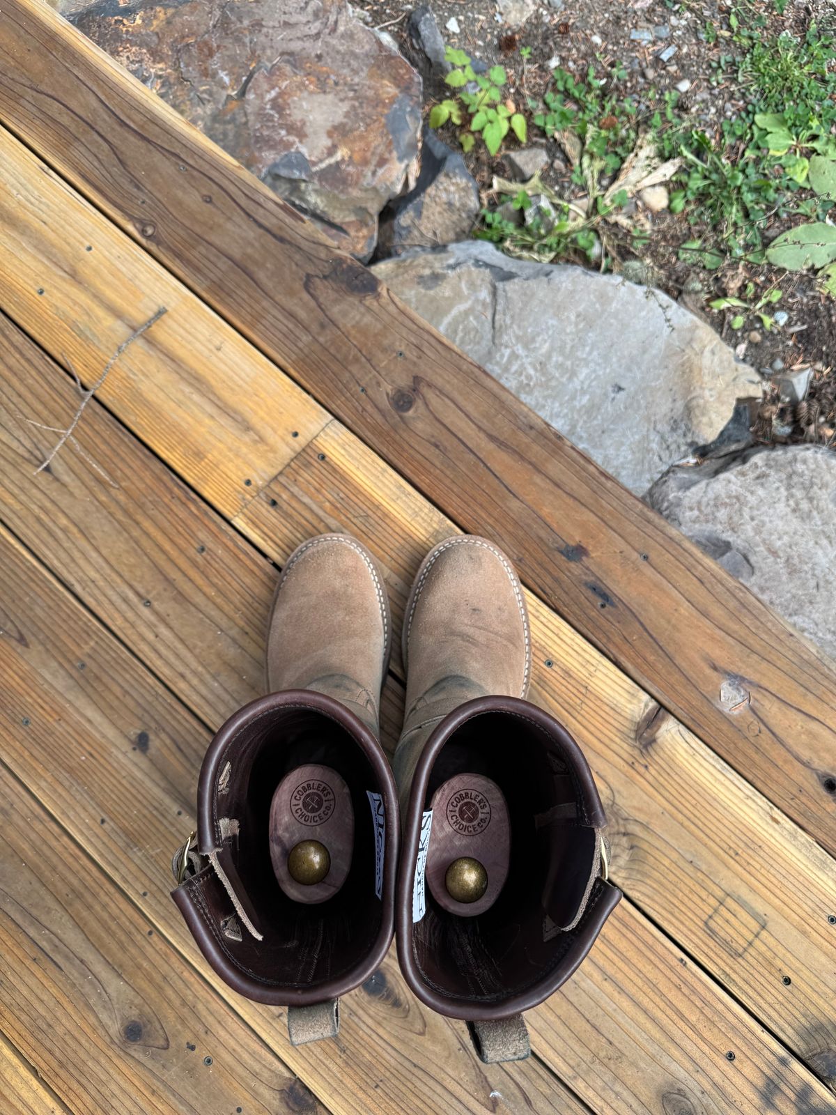 Photo by sfiegi on November 1, 2025 of the Nicks Brakeman in Horween Brown Chromexcel Roughout.