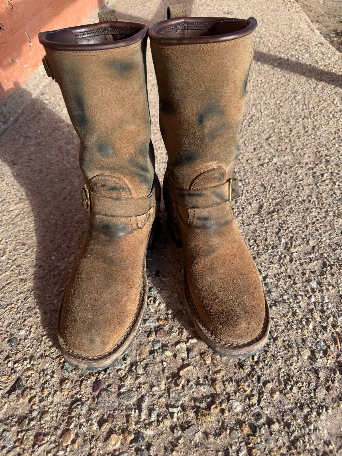 Photo by sfiegi on March 1, 2026 of the Nicks Brakeman in Horween Brown Chromexcel Roughout.