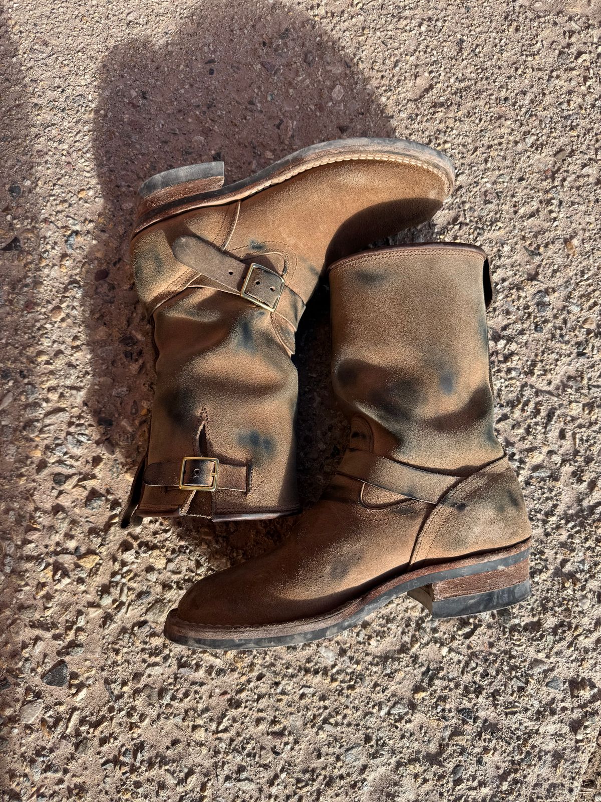 Photo by sfiegi on March 1, 2026 of the Nicks Brakeman in Horween Brown Chromexcel Roughout.