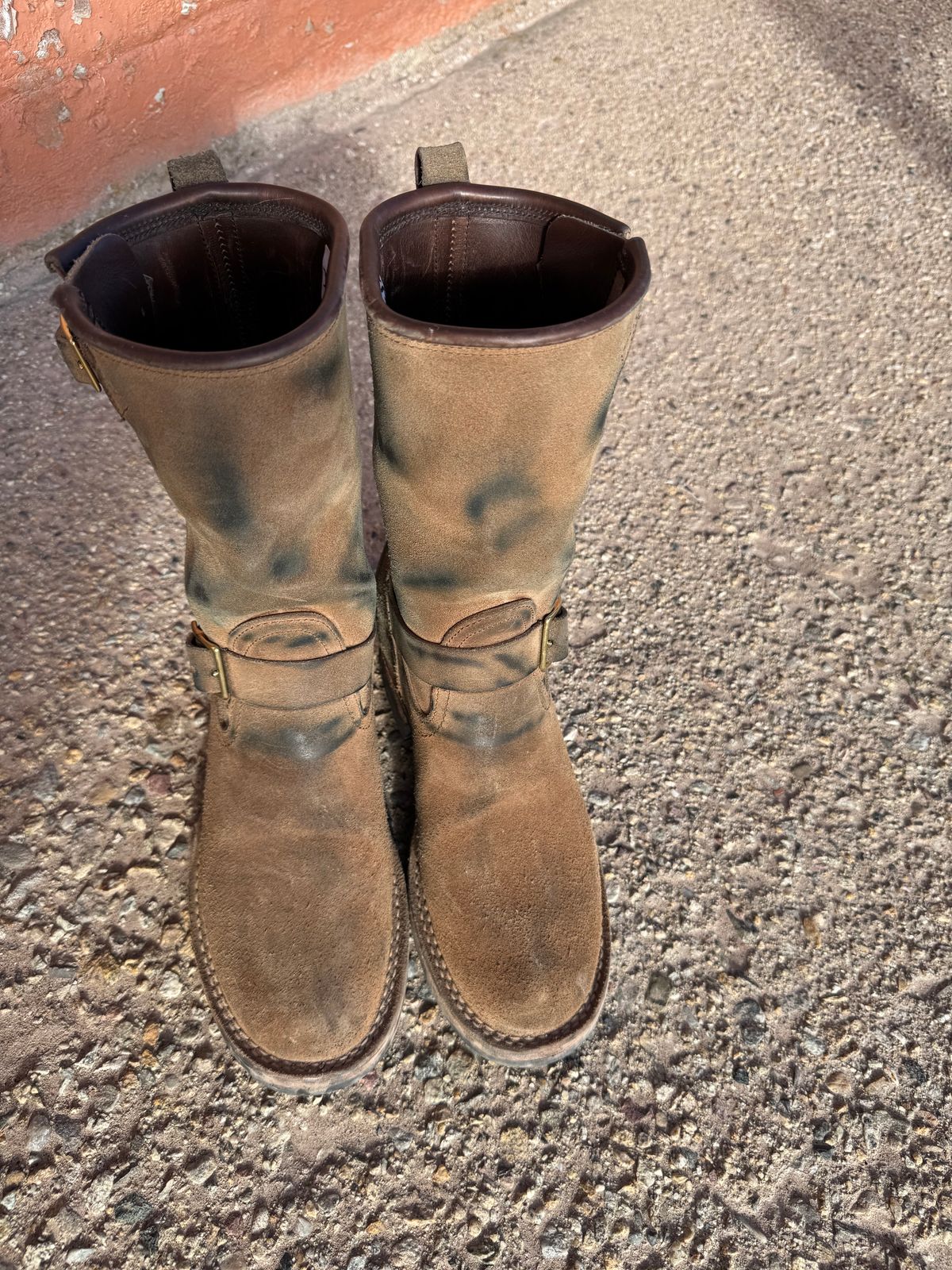 Photo by sfiegi on March 1, 2026 of the Nicks Brakeman in Horween Brown Chromexcel Roughout.