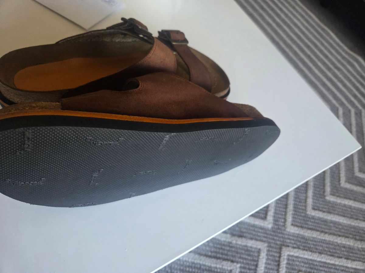 Photo by Ecyce on April 30, 2026 of the Botas Hasta La Muerte Huaraches in Brown Roughout.